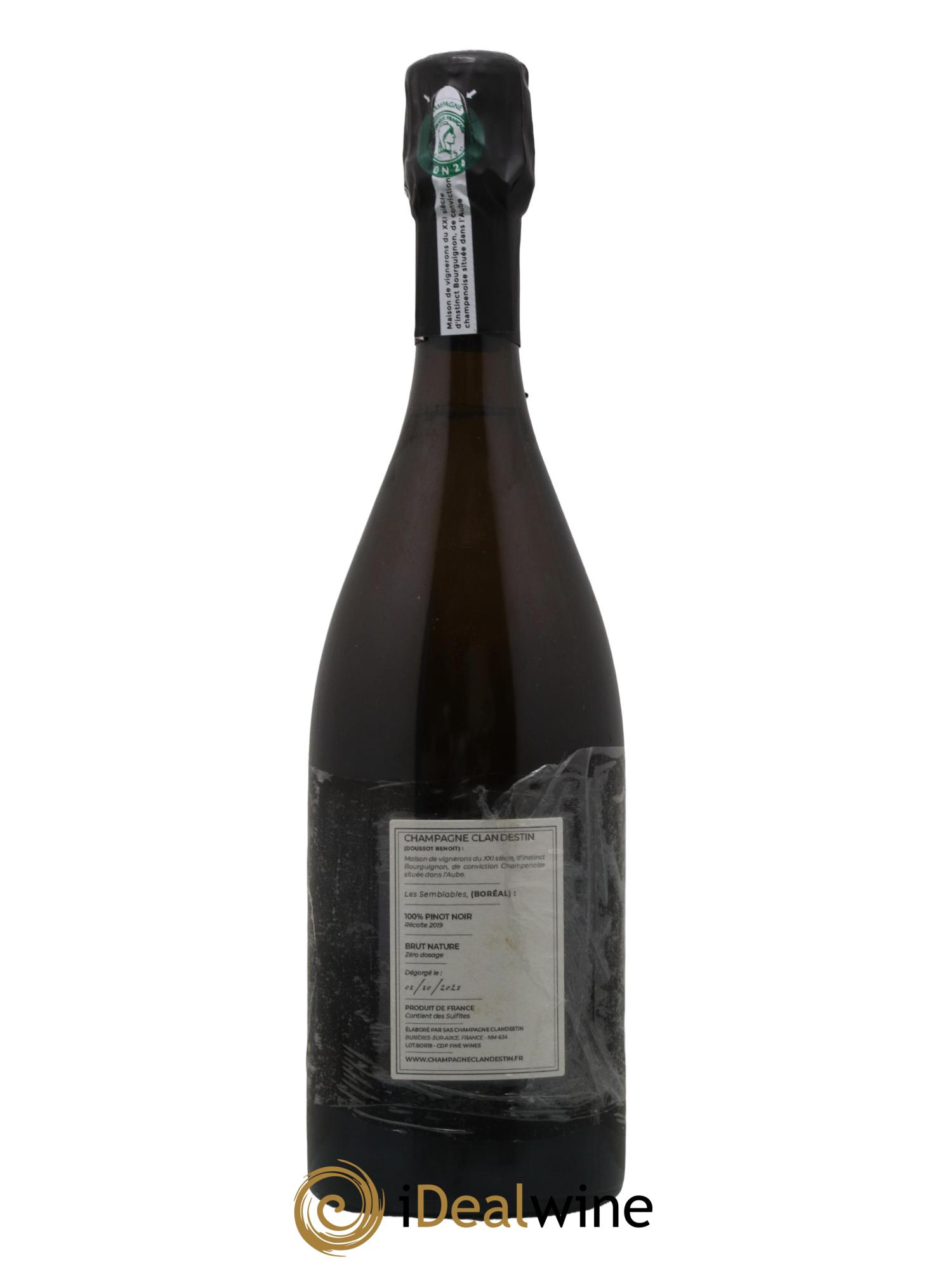 Boréal Brut Nature Clandestin 2019 - Lot de 1 bouteille - 1