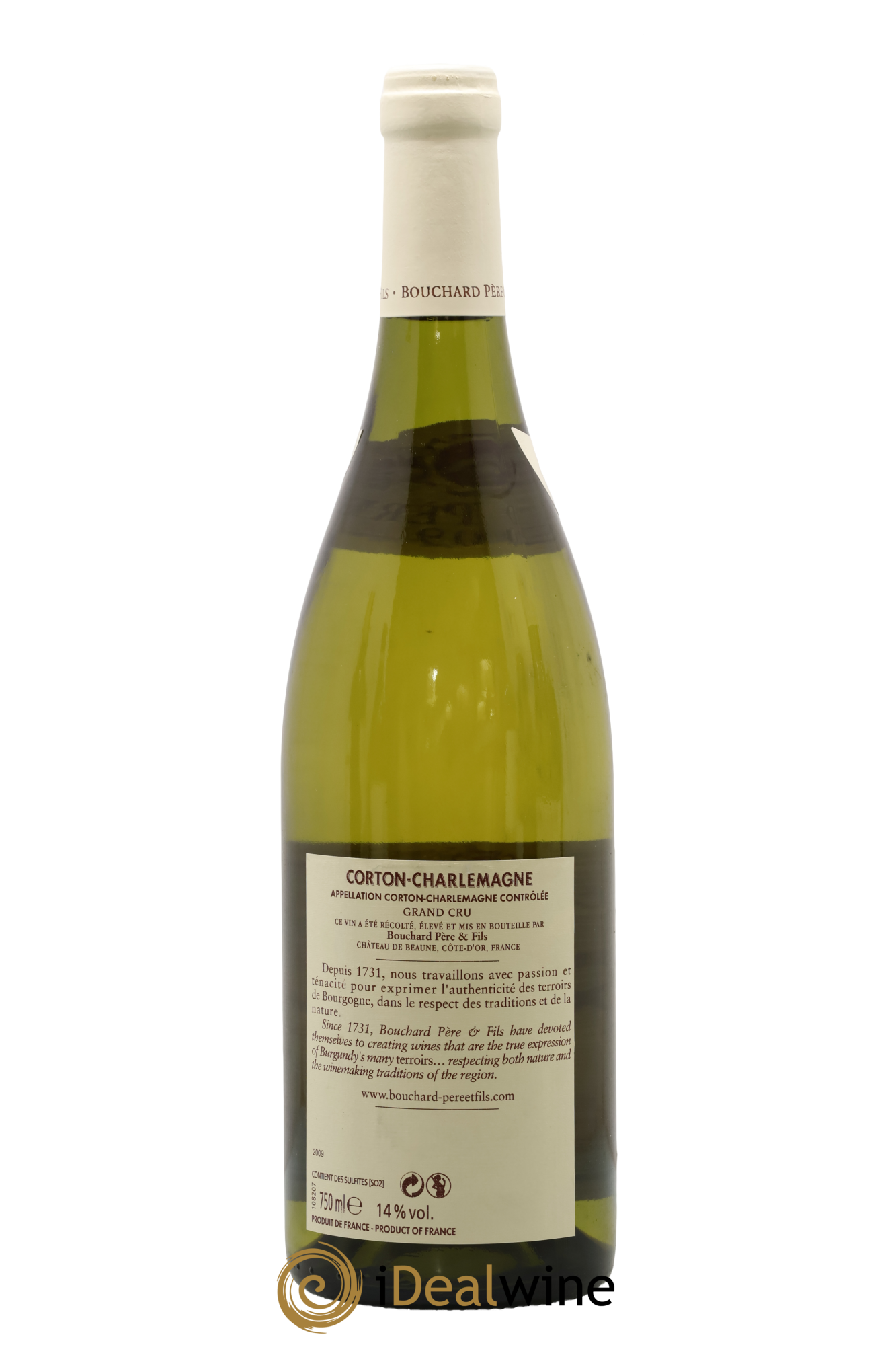 Corton-Charlemagne Grand Cru Bouchard Père & Fils 2009 - Lot de 1 bouteille - 1