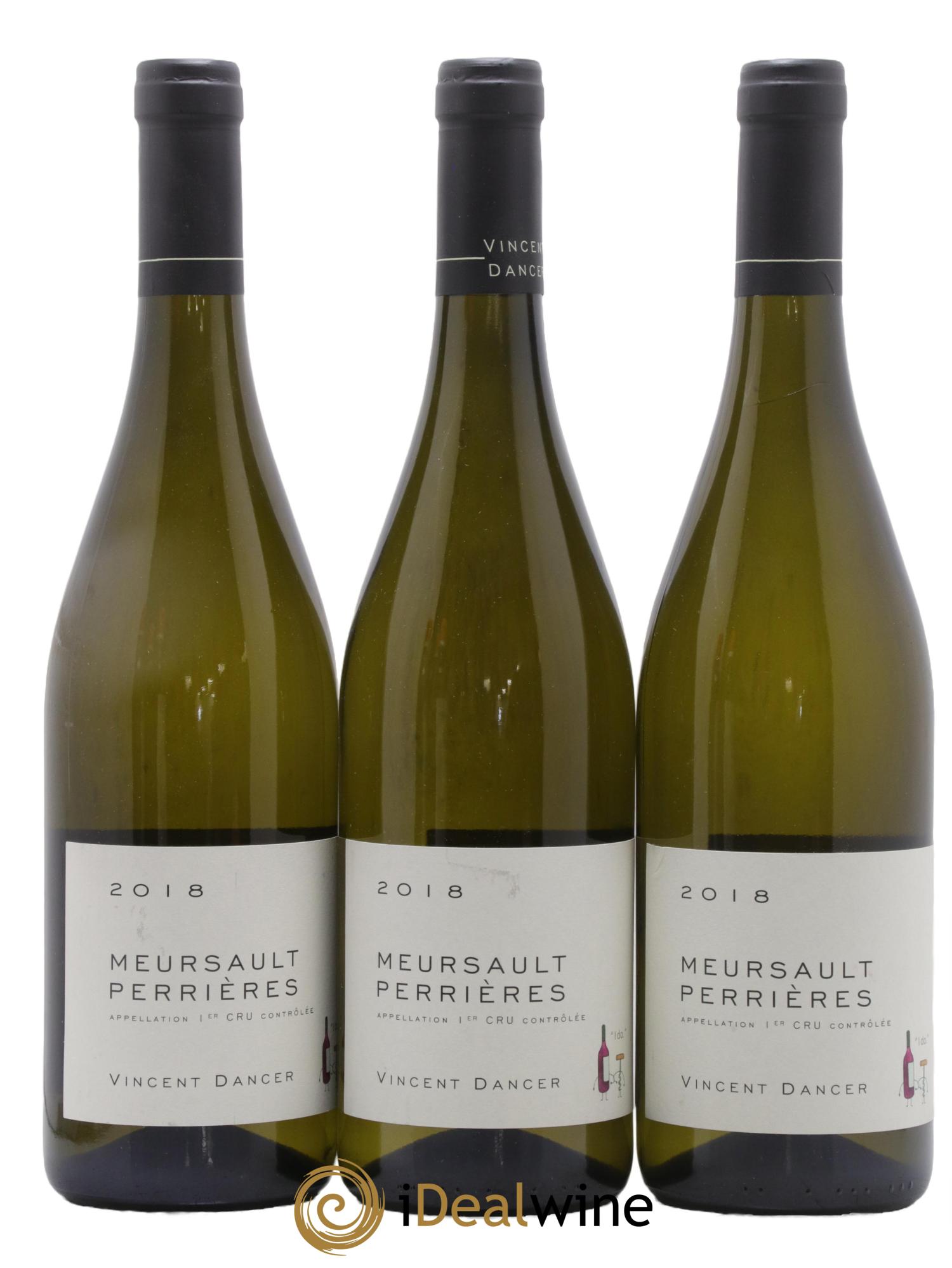 Meursault 1er Cru Perrières Vincent Dancer 2018 - Lot of 3 bottles - 0
