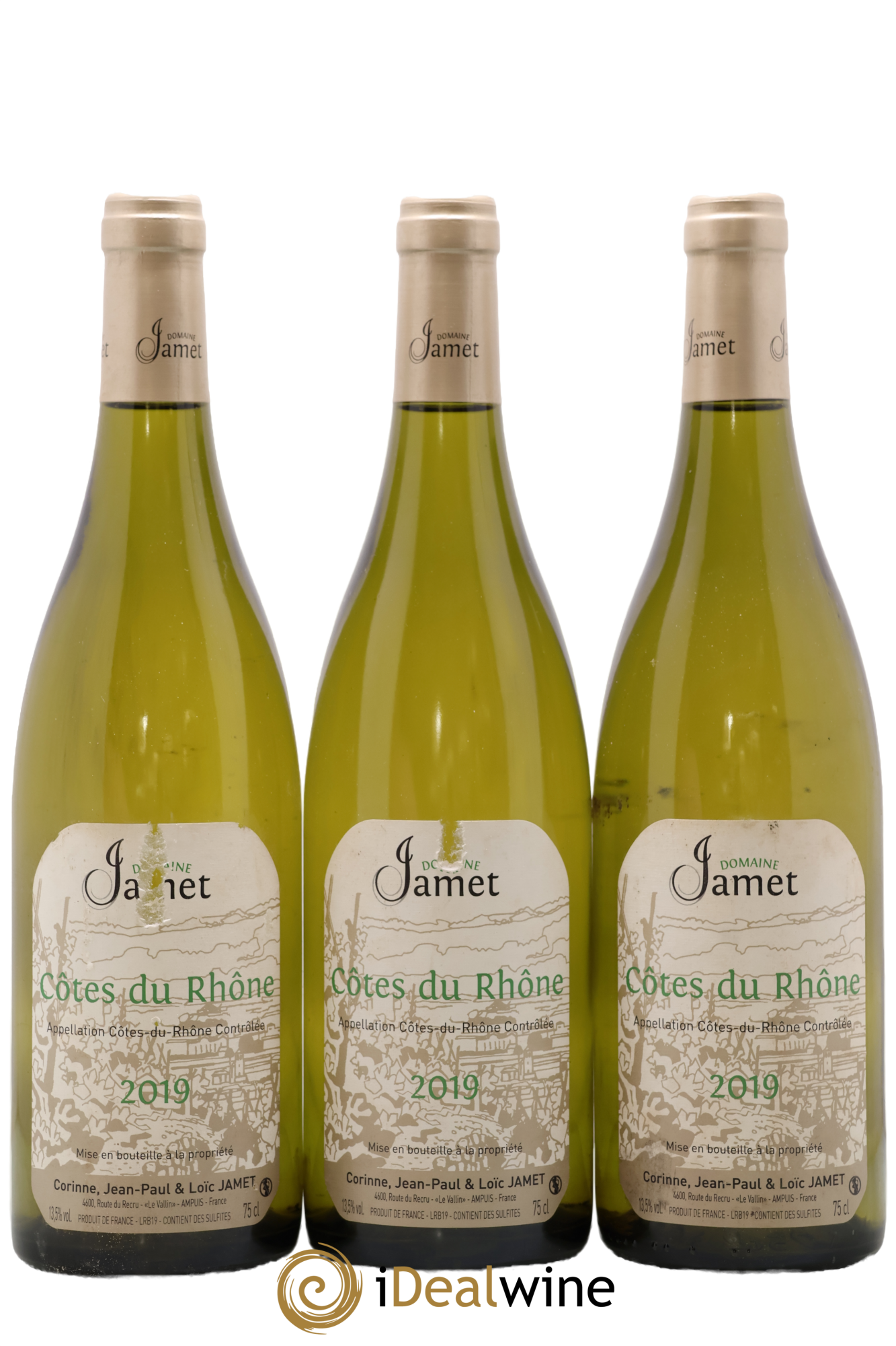 Côtes-du-Rhône Jamet (Domaine) 2019 - Lot of 3 bottles - 0