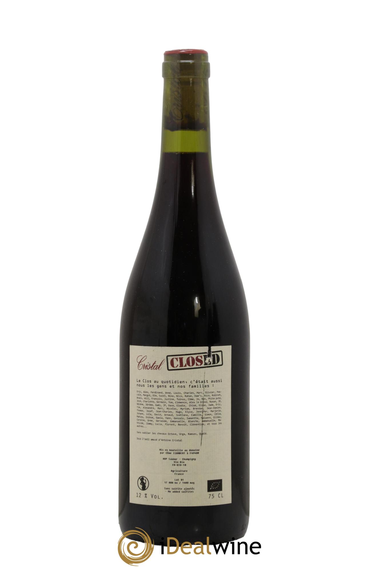 Saumur-Champigny Clos Cristal 2015 - Lot de 1 bouteille - 1