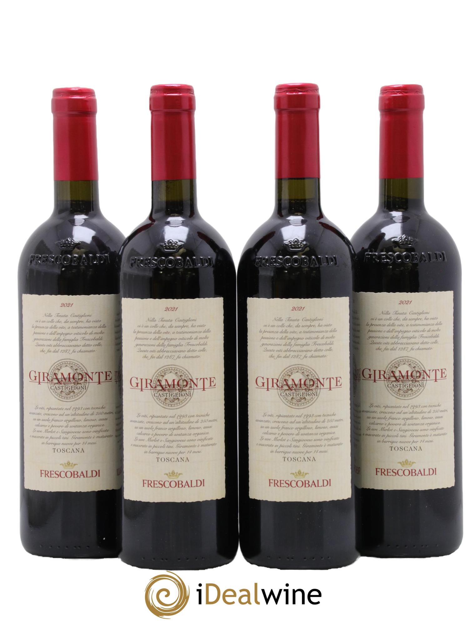Italie Toscana IGT Giramonte Frescobaldi 2021 - Lot de 4 bouteilles - 0