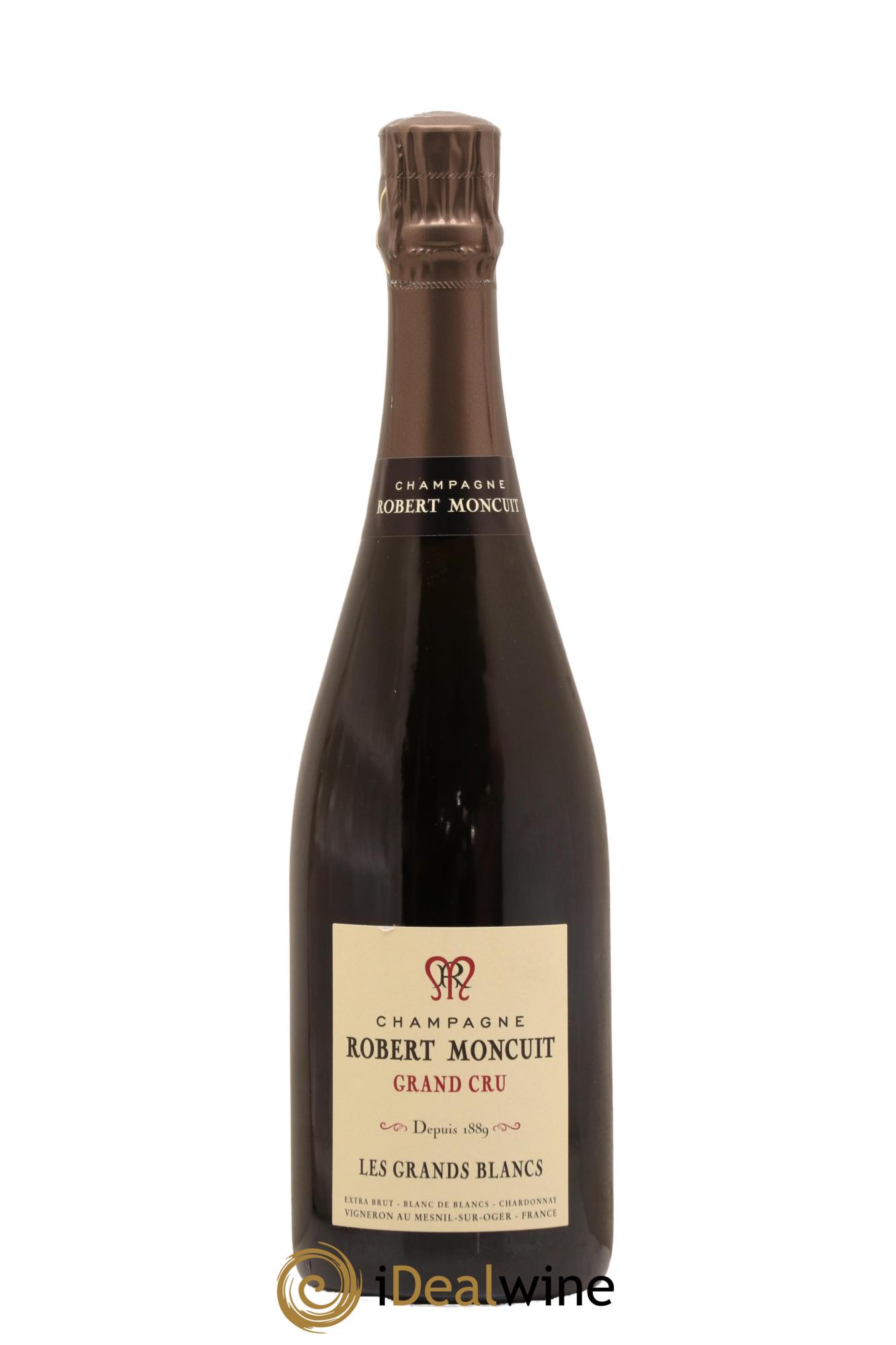 Les Grands Blancs Grand Cru Extra-Brut Robert Moncuit - Lot de 1 bouteille - 0