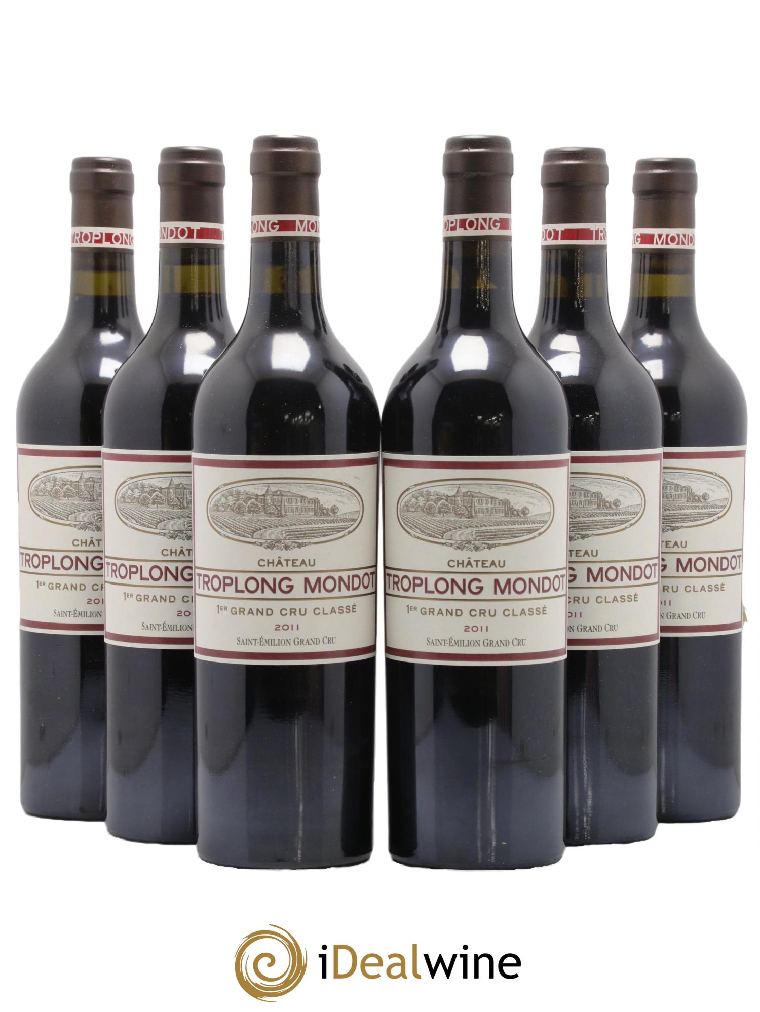 Château Troplong Mondot 1er Grand Cru Classé B 2011 - Lot de 6 bouteilles - 0