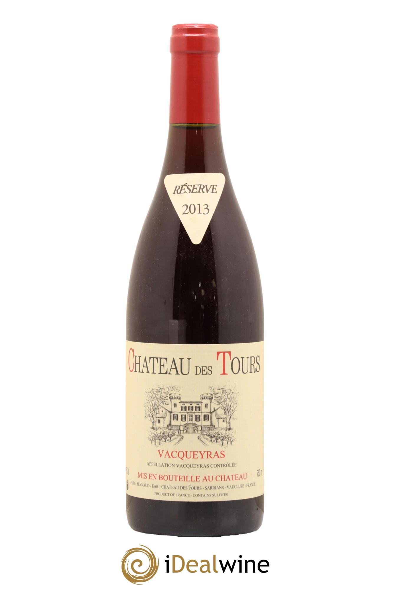 Vacqueyras Château des Tours Emmanuel Reynaud 2013 - Lot de 1 bouteille - 0
