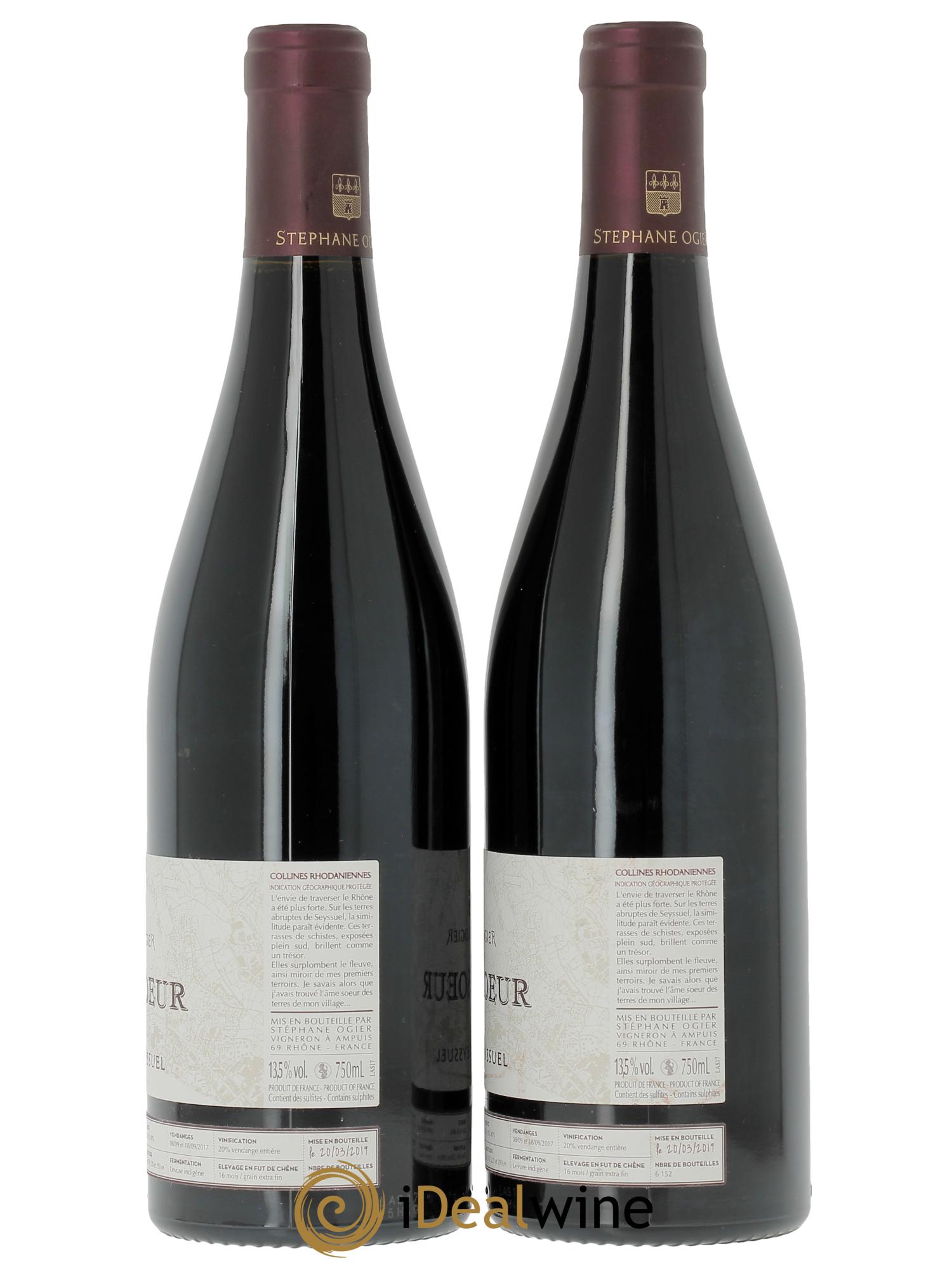 Collines Rhodaniennes L'Ame Soeur Syrah de Seyssuel Stéphane Ogier 2017 - Lot de 2 bouteilles - 1