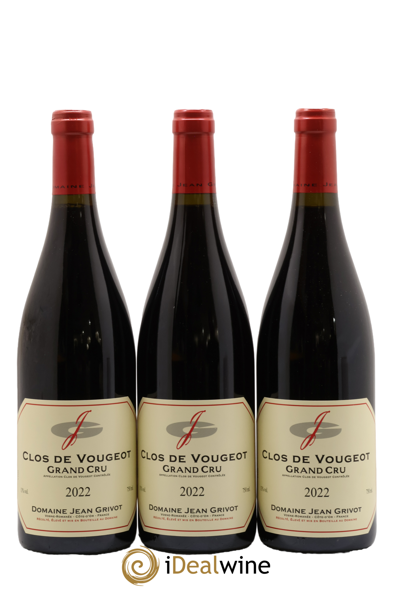 Clos de Vougeot Grand Cru Jean Grivot 2022 - Lot de 3 bouteilles - 0