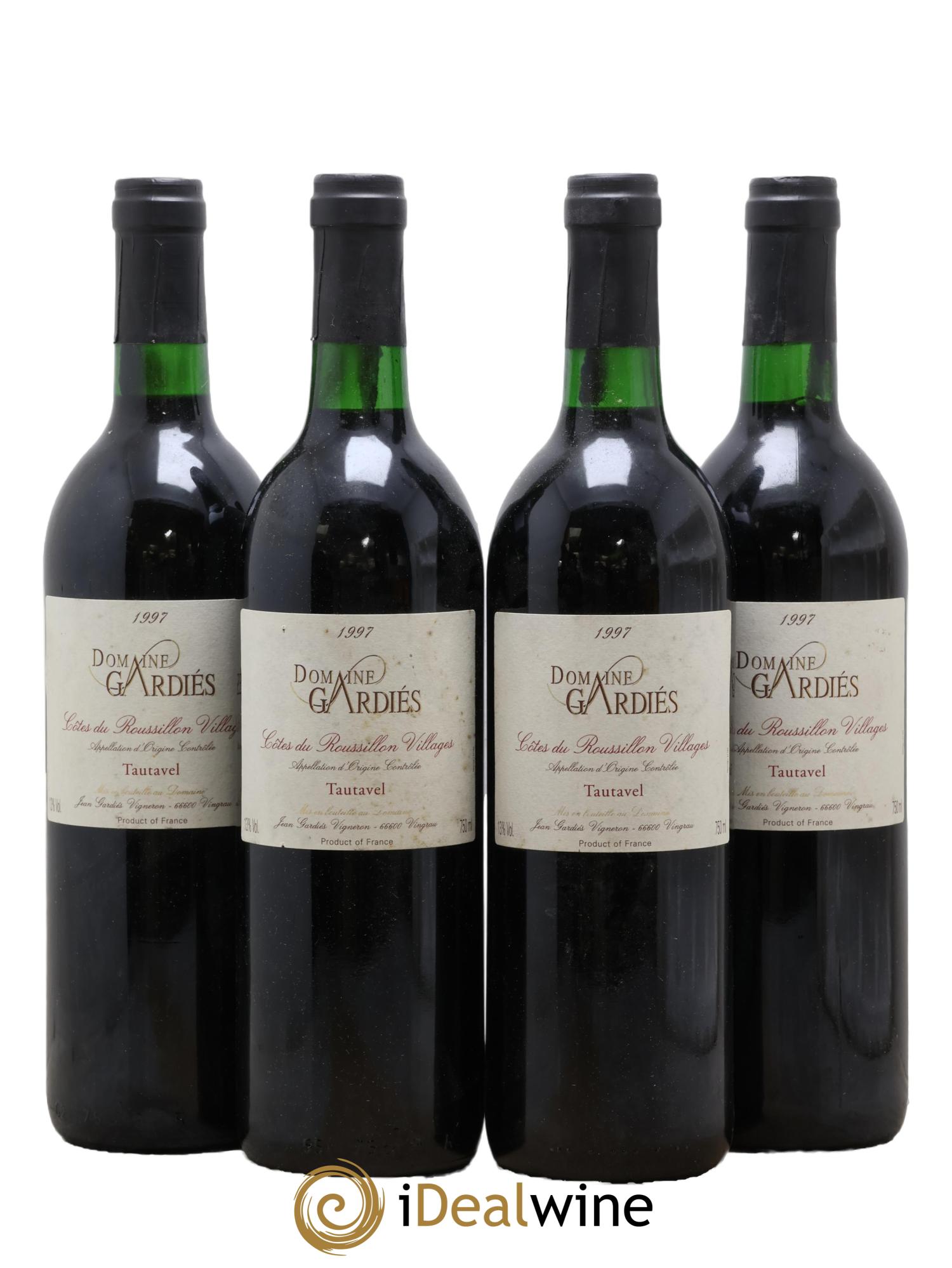 Côtes du Roussillon Tautavel Domaine Gardies 1997 - Posten von 4 Flaschen - 0