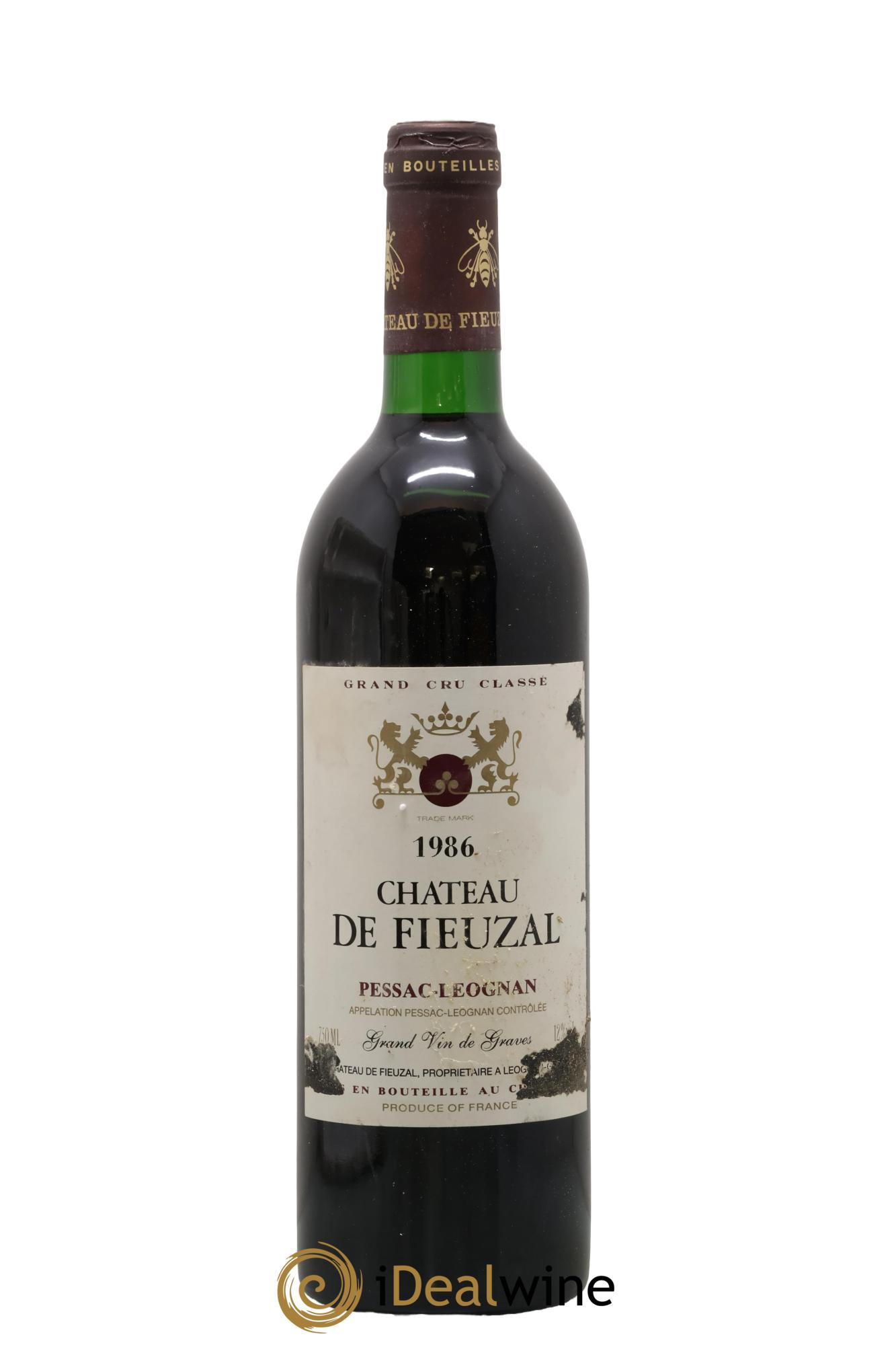 Château de Fieuzal Cru Classé de Graves 1986 - Lot of 1 bottle - 0