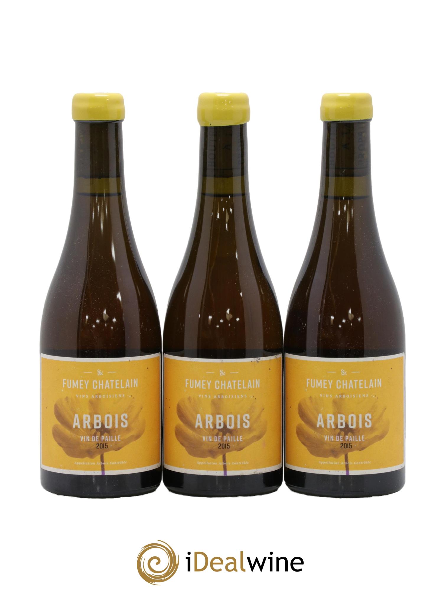 Arbois Vin de Paille Fumey-Chatelain 2015 - Posten von 3 Demi-Flaschen - 0
