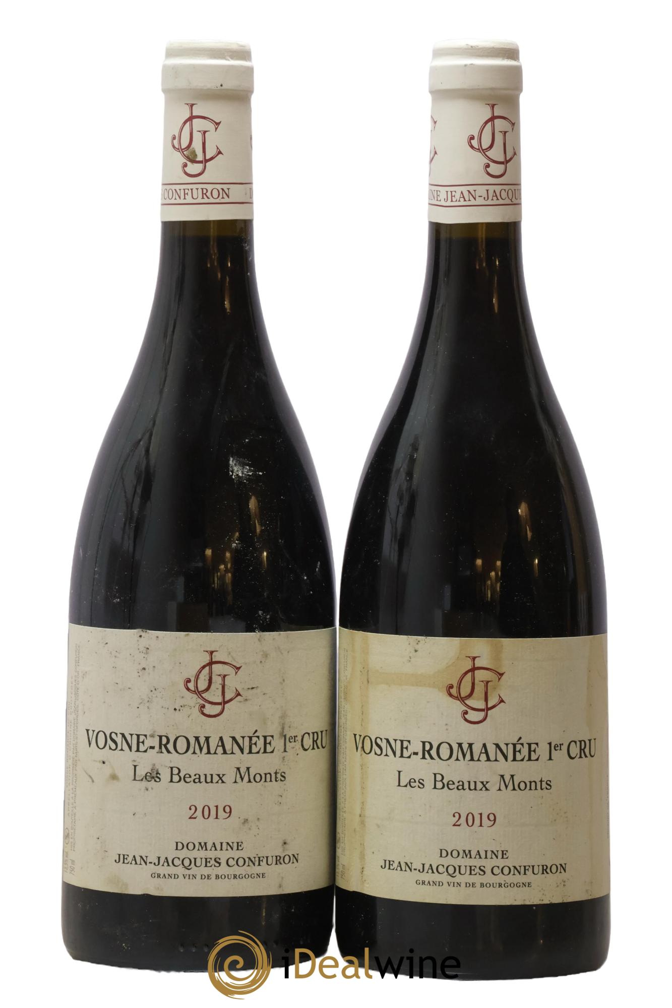 Vosne-Romanée 1er Cru Les Beaux Monts Jean-Jacques Confuron 2019 - Lot of 2 bottles - 0