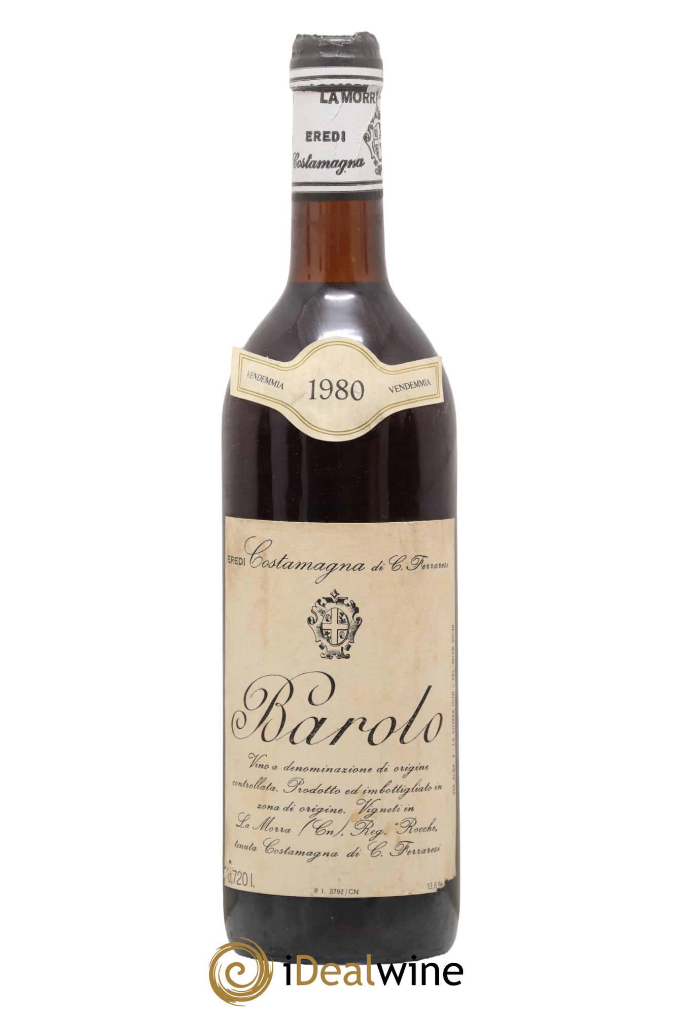 Barolo DOCG Costamagna 1980 - Lot of 1 bottle - 0