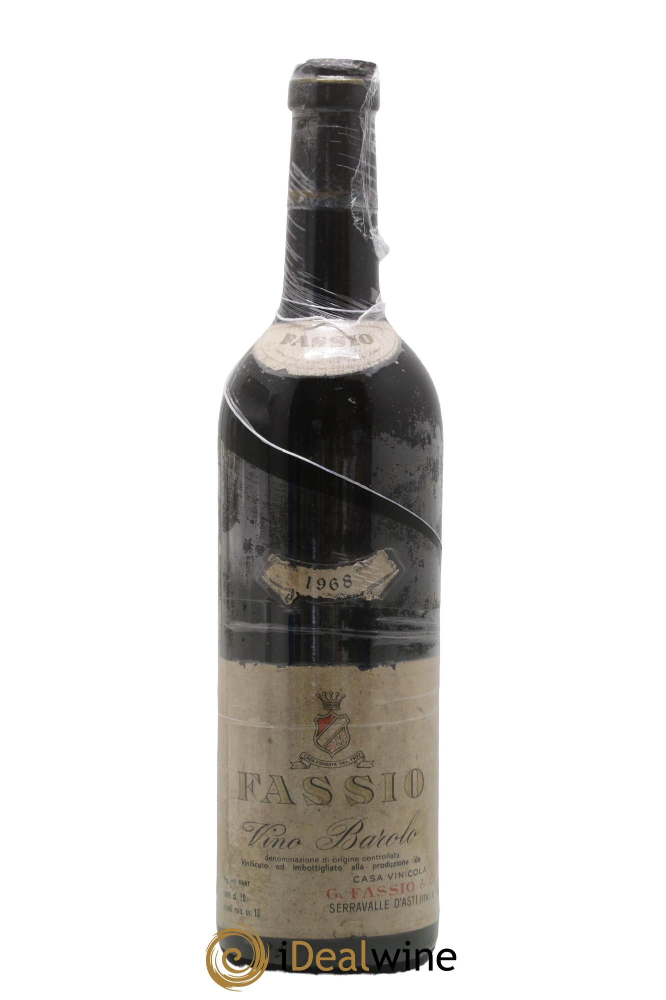 Barolo DOCG Fassio 1968 - Lotto di 1 bottiglia - 0