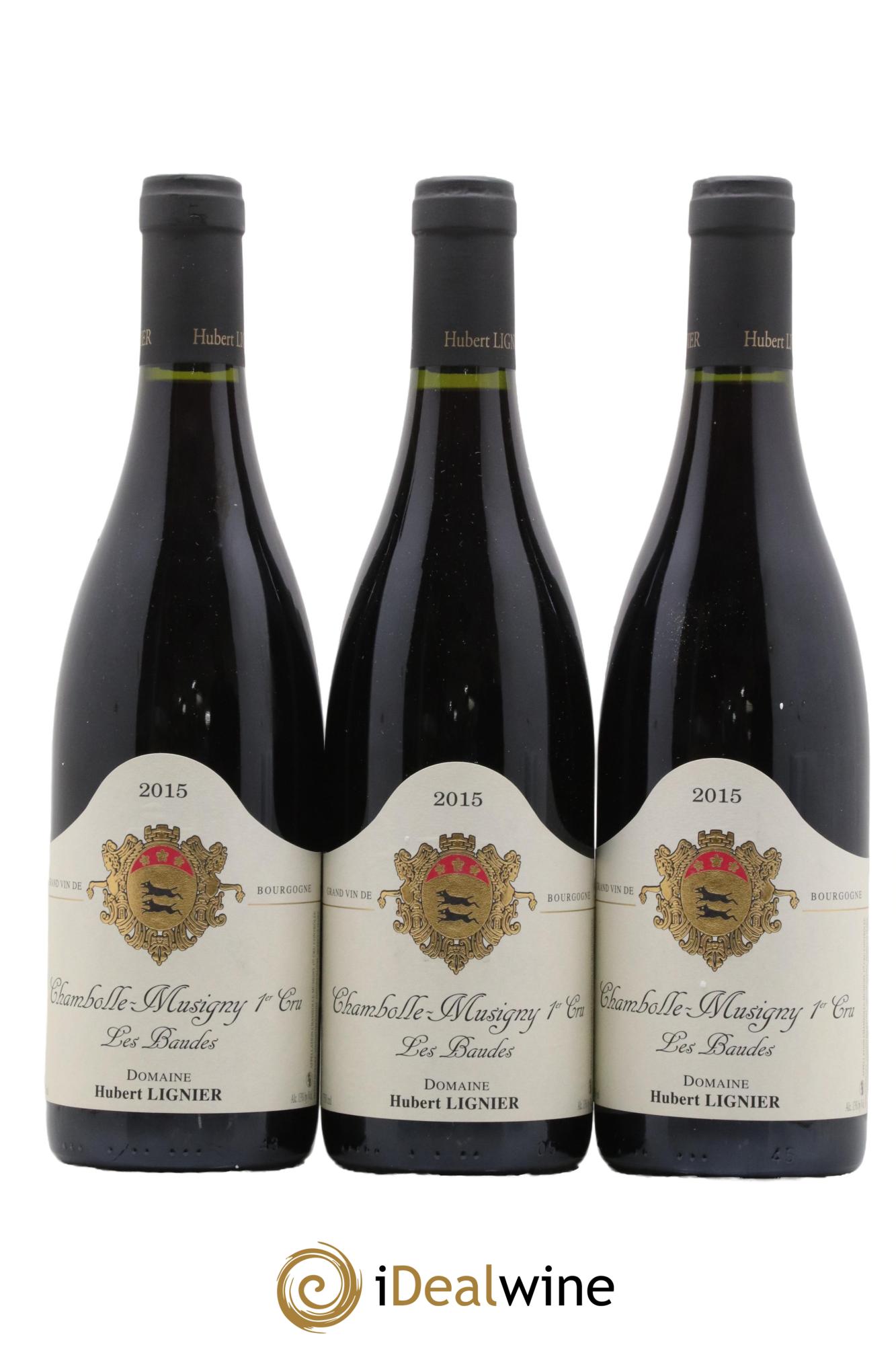 Chambolle-Musigny 1er Cru Les Baudes Hubert Lignier (Domaine) 2015 - Lotto di 3 bottiglie - 0