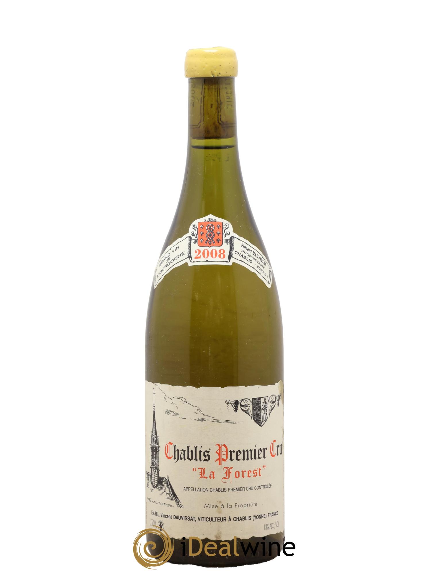Chablis 1er Cru La Forest Vincent Dauvissat (Domaine) 2008 - Lot of 1 bottle - 0