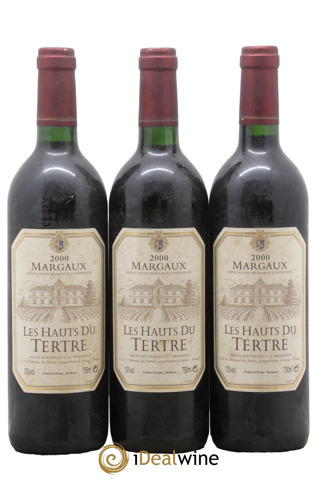 Les Hauts du Tertre 2000 - Lotto di 3 bottiglie - 0