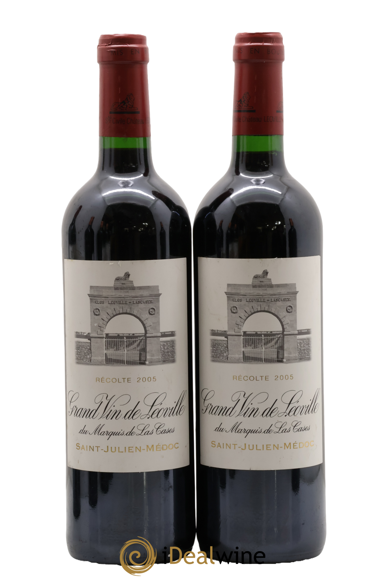 Château Léoville Las Cases 2ème Grand Cru Classé 2005 - Lot of 2 bottles - 0