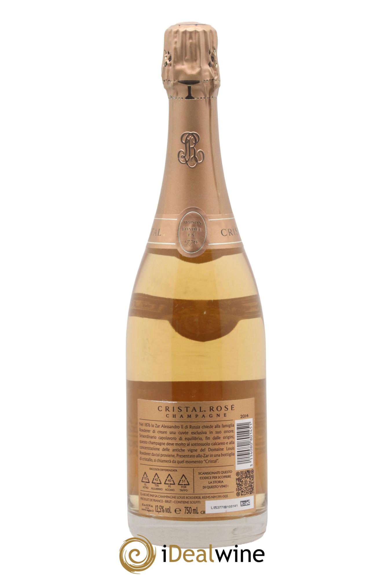 Cristal Louis Roederer 2014 - Lot de 1 bouteille - 1