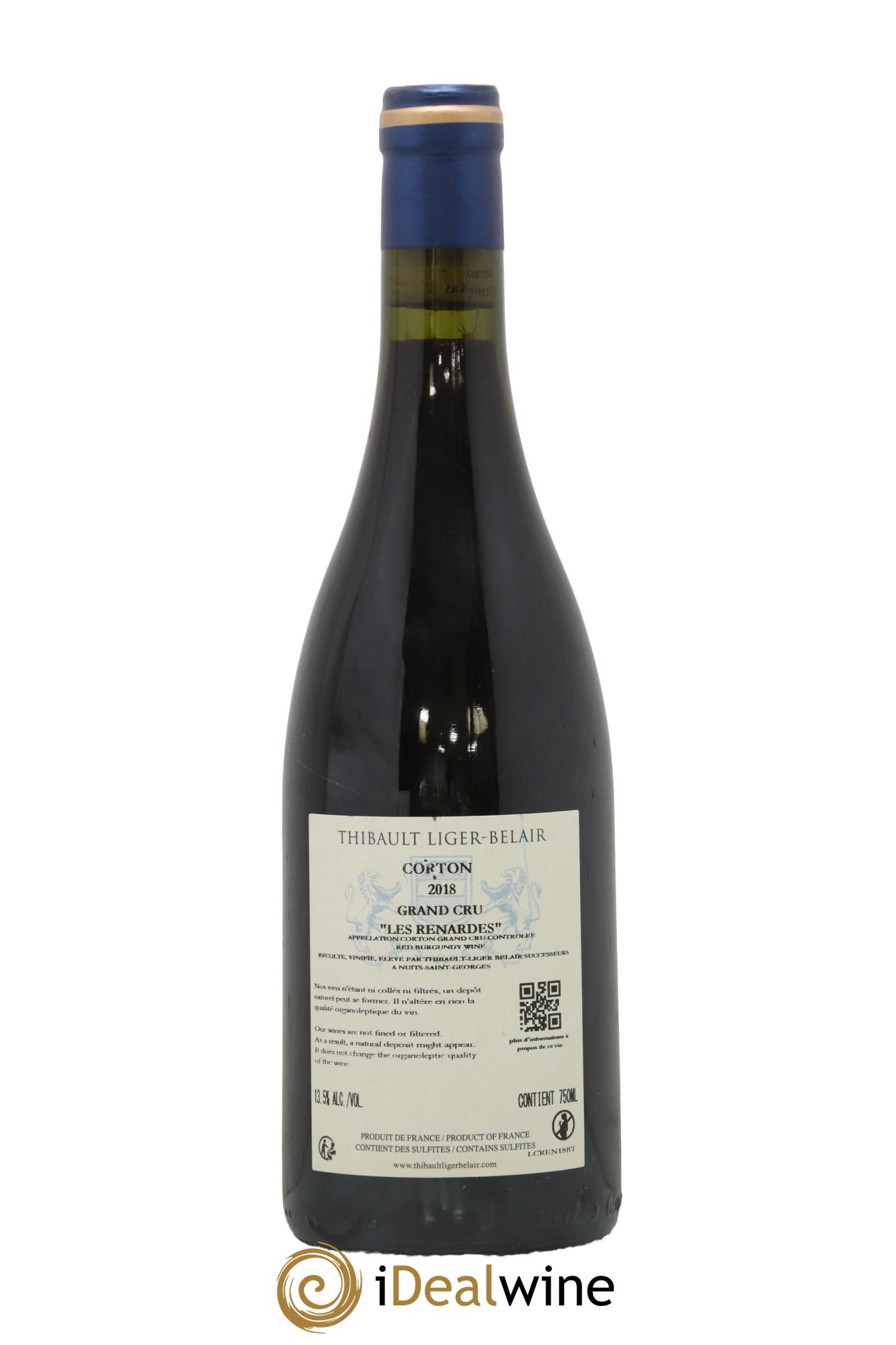 Corton Grand Cru Les Renardes Thibault Liger-Belair 2018 - Lot de 1 bouteille - 1