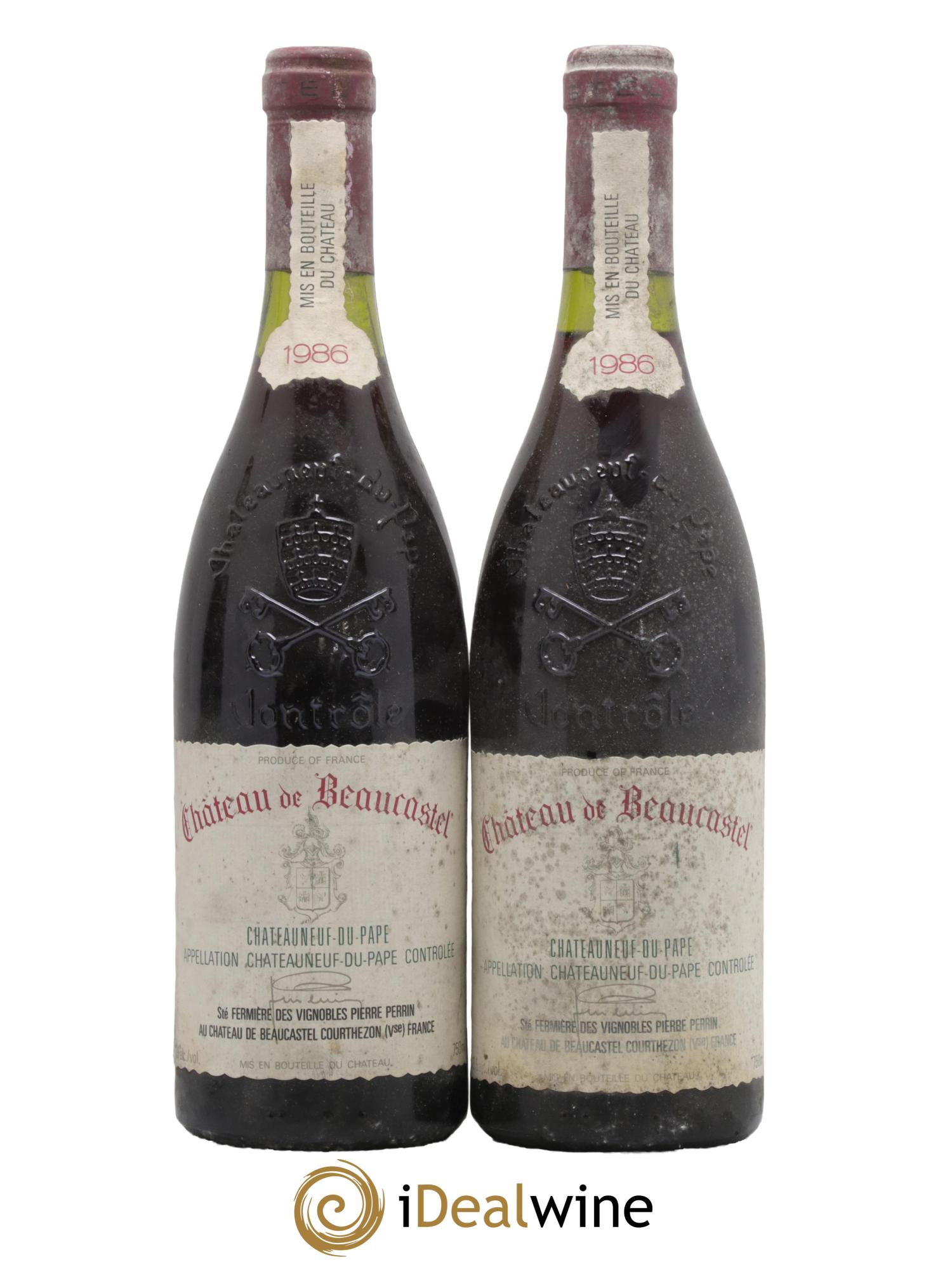 Châteauneuf-du-Pape Château de Beaucastel Famille Perrin 1986 - Lot de 2 bouteilles - 0
