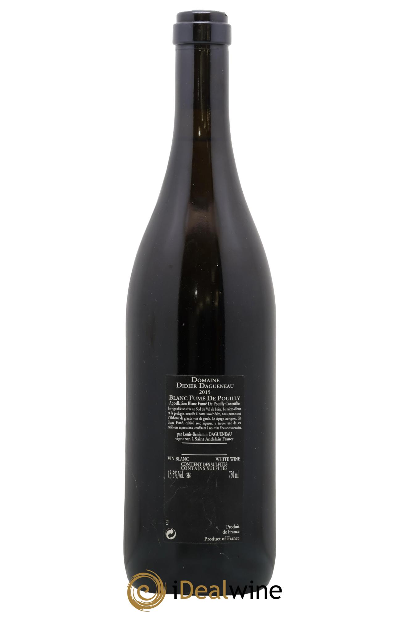 Vin de France (anciennement Pouilly-Fumé) Silex Dagueneau (Domaine Didier - Louis-Benjamin) 2015 - Posten von 1 Flasche - 1