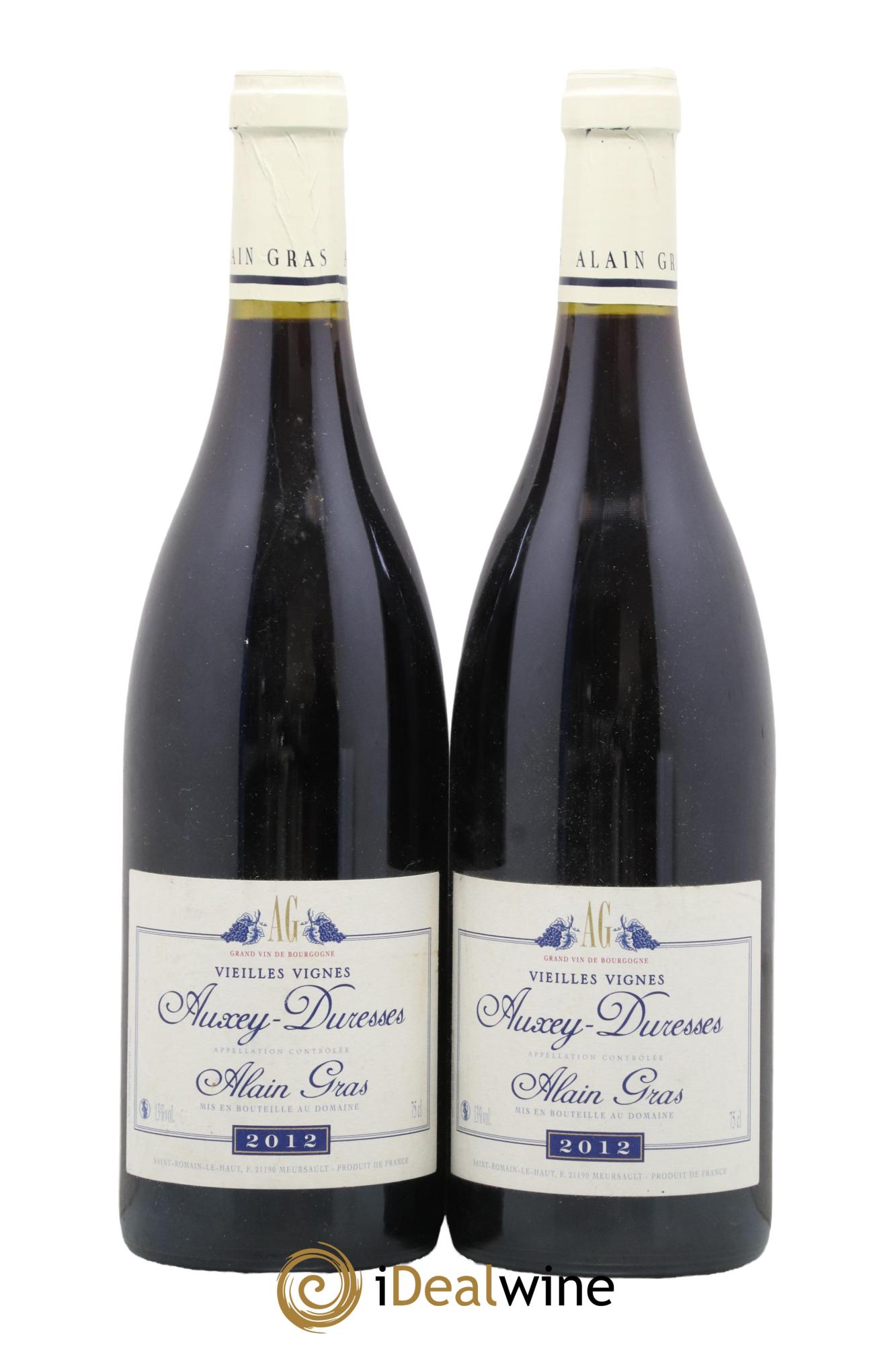 Auxey-Duresses Vieilles Vignes Alain Gras 2012 - Lot de 2 bouteilles - 0