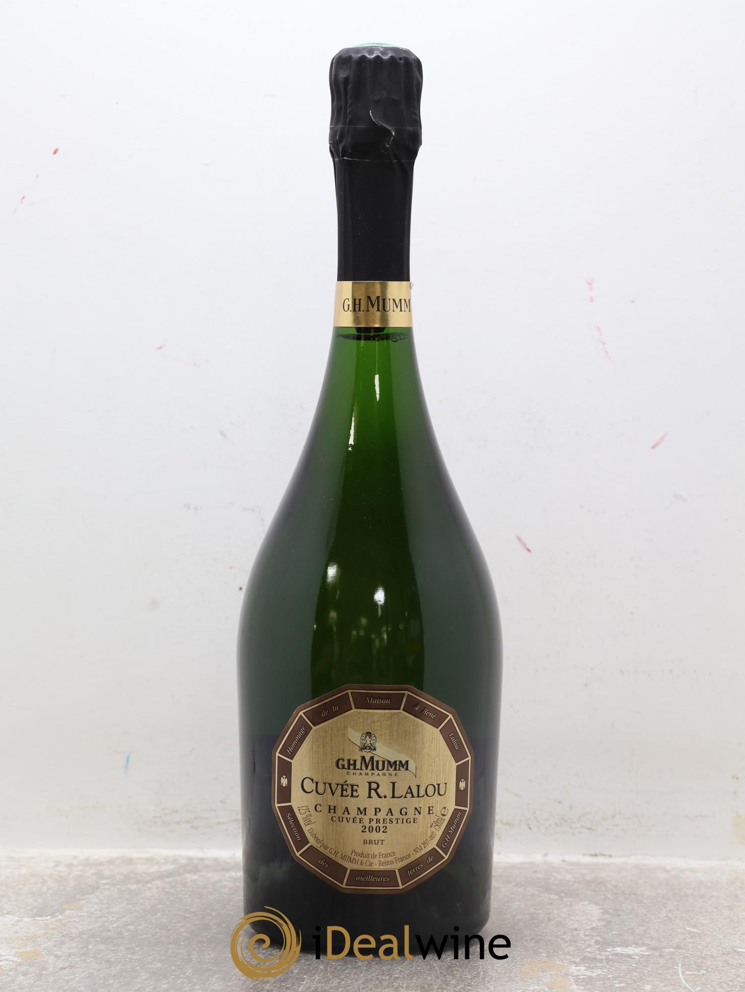 Cuvée R.Lalou Cuvée Prestige Mumm 2002 - Lot de 1 bouteille - 1
