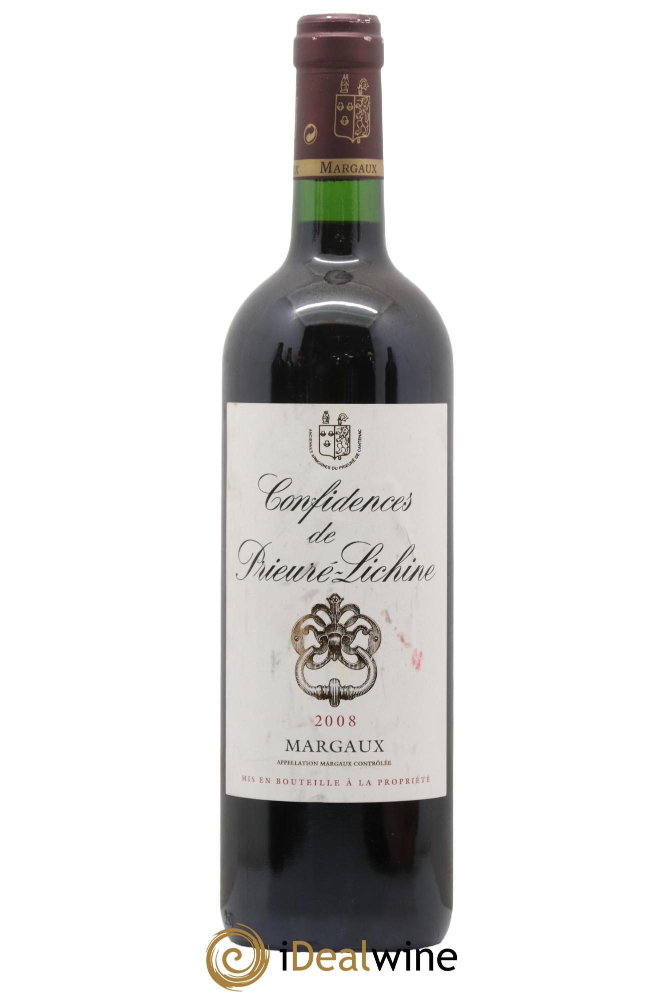 Confidences de Prieuré Lichine Second Vin 2008 - Lot of 1 bottle - 0