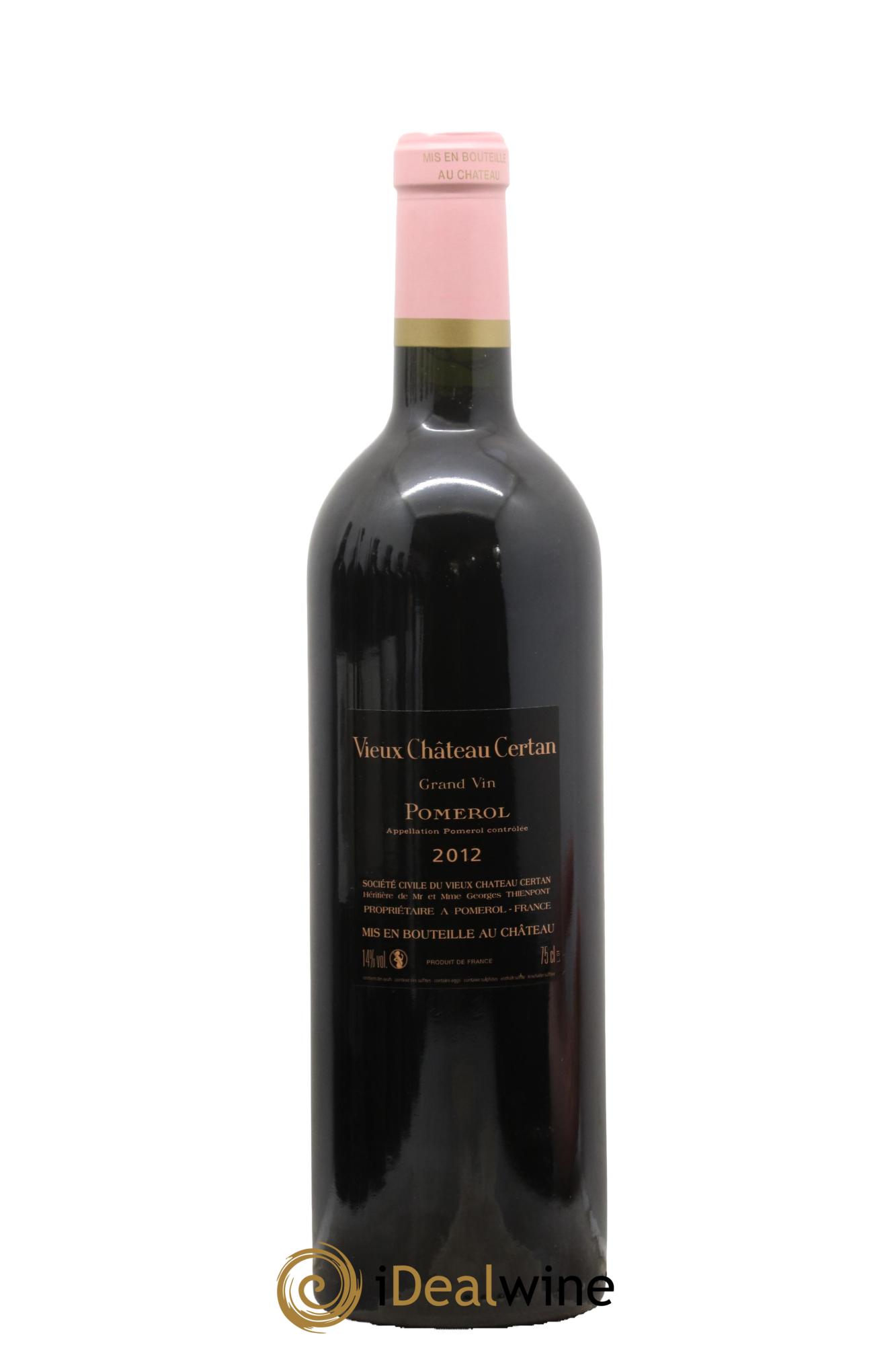 Vieux Château Certan 2012 - Lot de 1 bouteille - 1