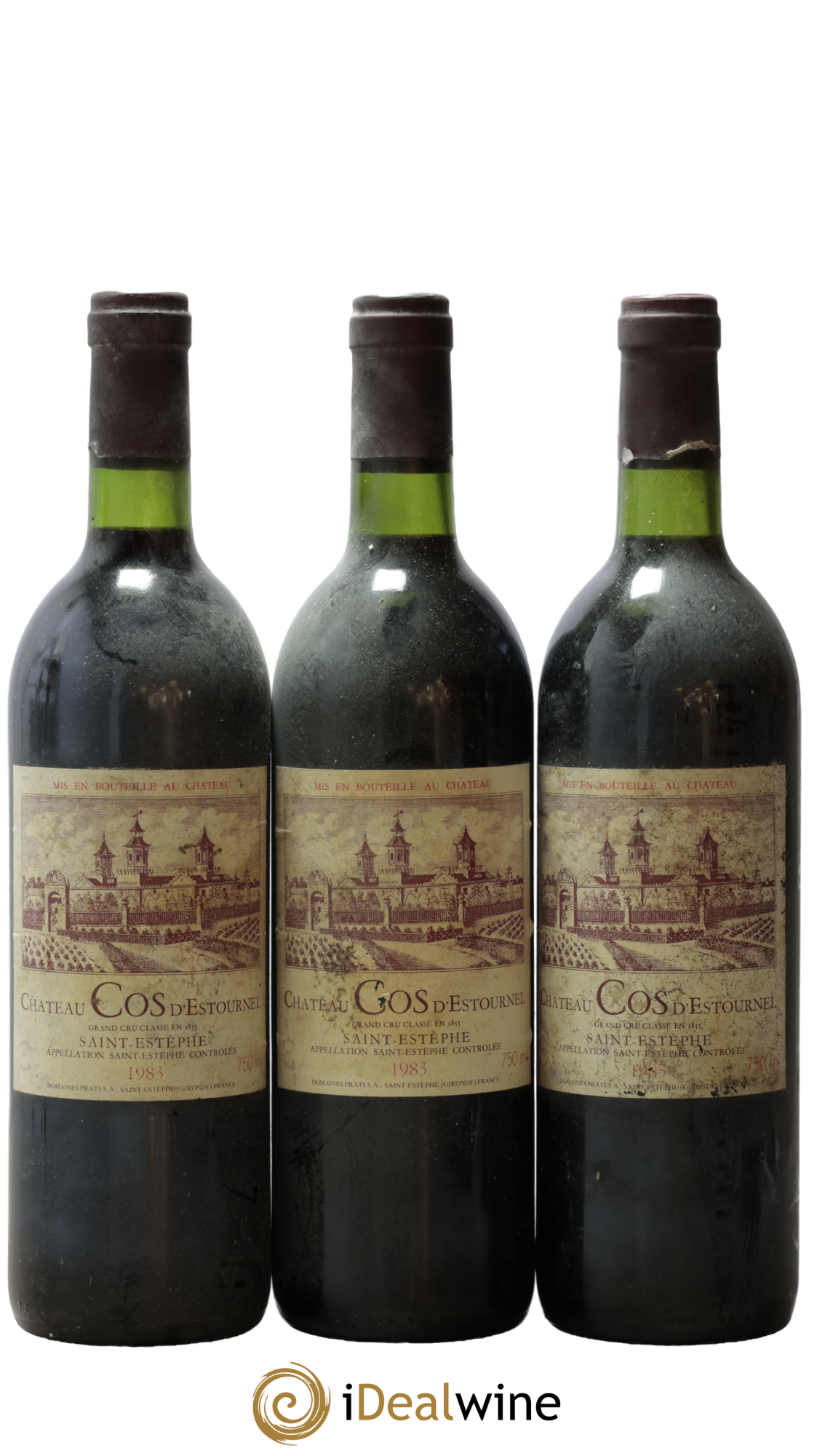 Cos d'Estournel 2ème Grand Cru Classé 1983 - Lotto di 3 bottiglie - 0