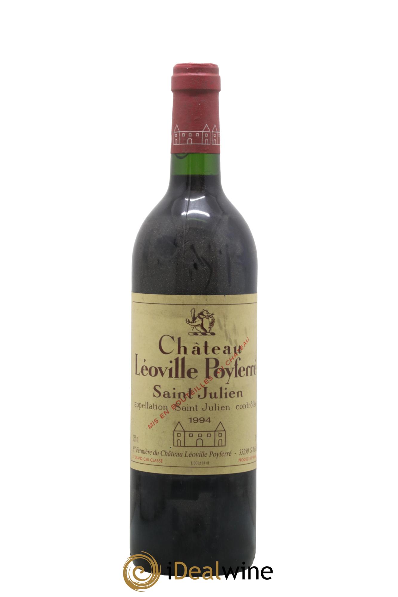 Château Léoville Poyferré 2ème Grand Cru Classé 1994 - Lot de 1 bouteille - 0