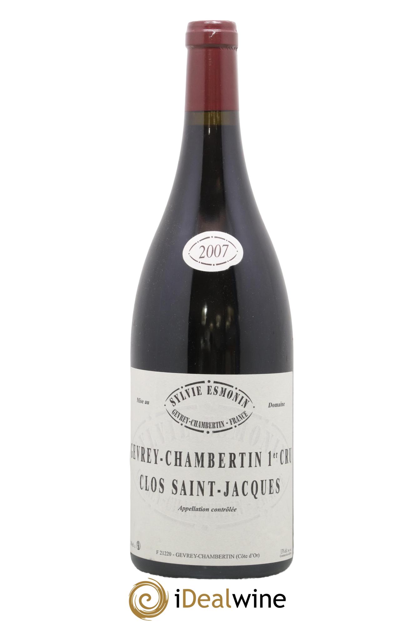 Gevrey-Chambertin 1er Cru Clos Saint Jacques Sylvie Esmonin 2007 - Lot of 1 magnum - 0
