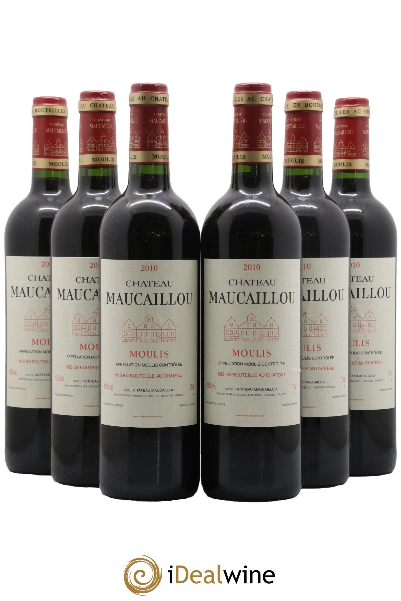 Château Maucaillou 2010 - Lotto di 6 bottiglie - 0