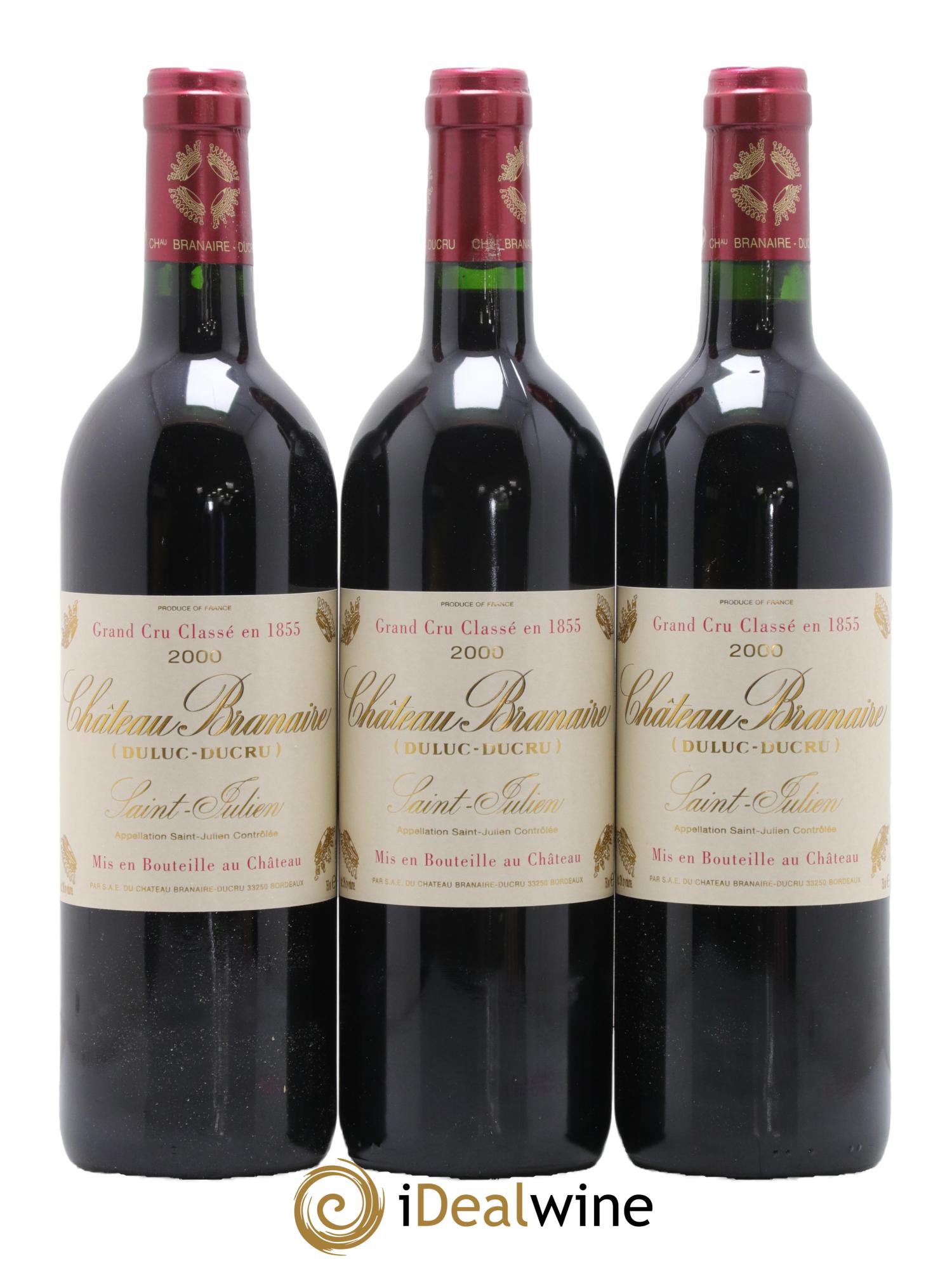 Château Branaire Ducru 4ème Grand Cru Classé 2000 - Lot de 12 bouteilles - 4