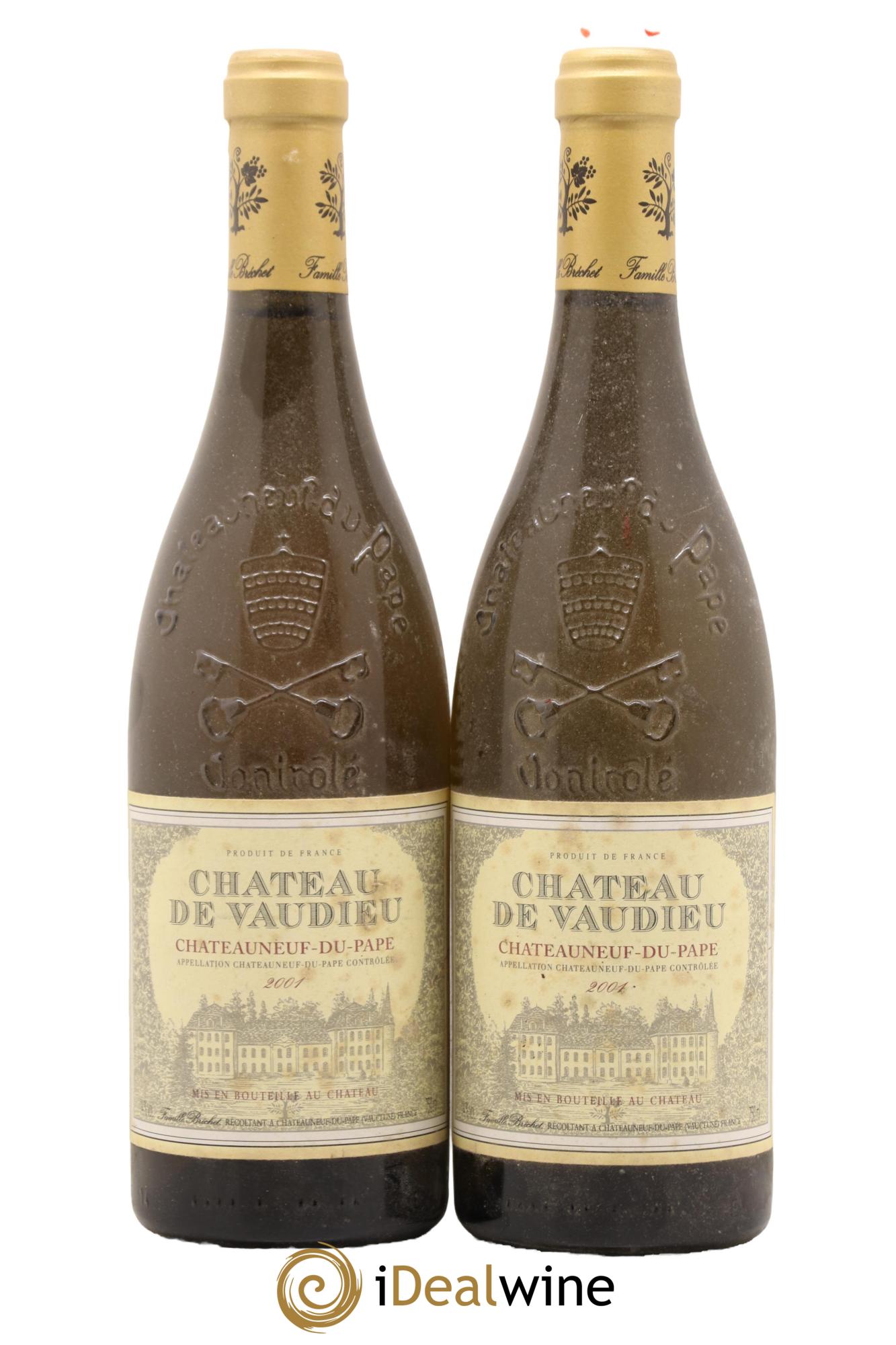 Châteauneuf-du-Pape Chateau de Vaudieu 2001 - Lot de 2 bouteilles - 0