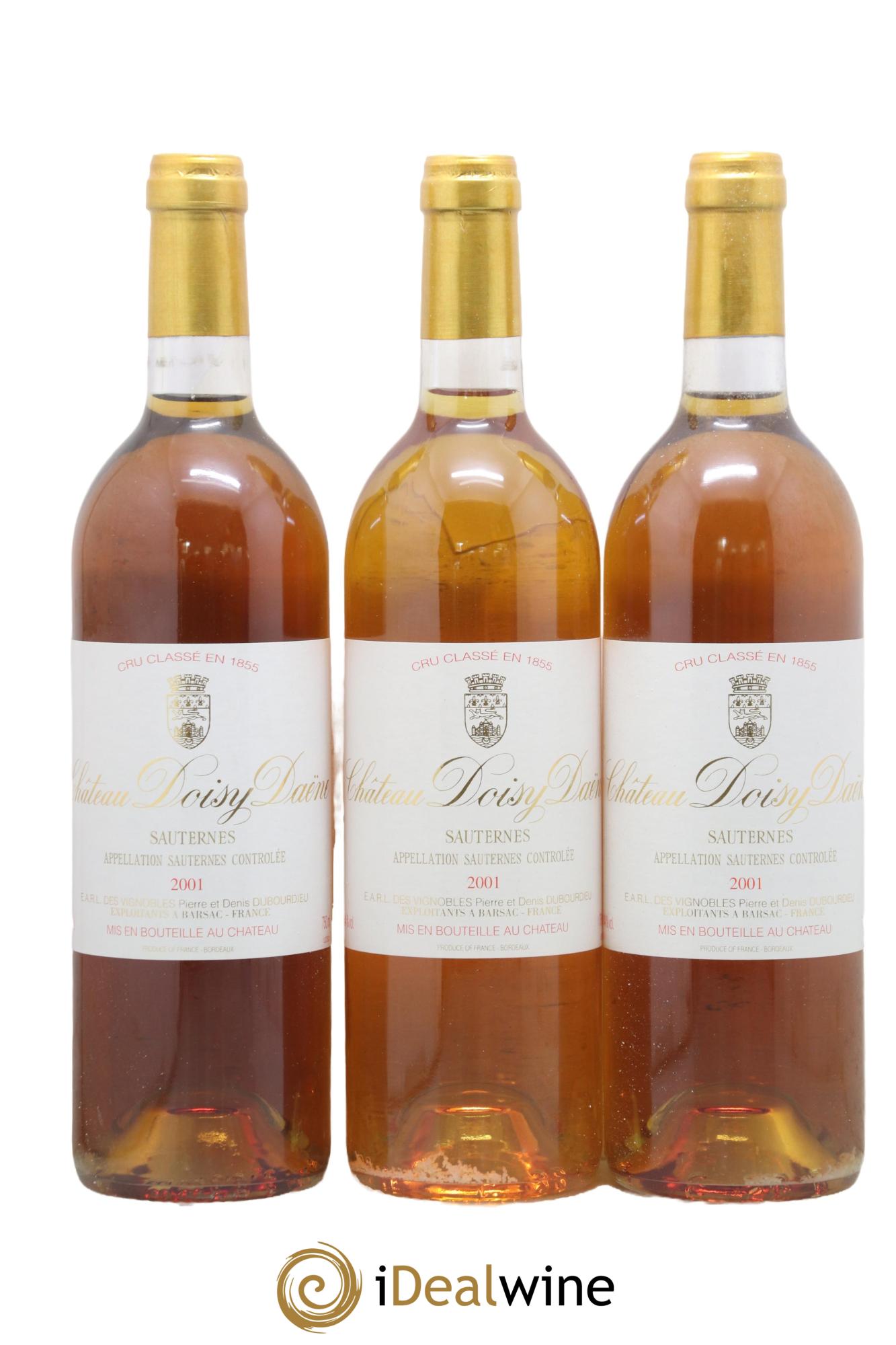 Château Doisy Daëne 2ème Grand Cru Classé 2001 - Lotto di 3 bottiglie - 0