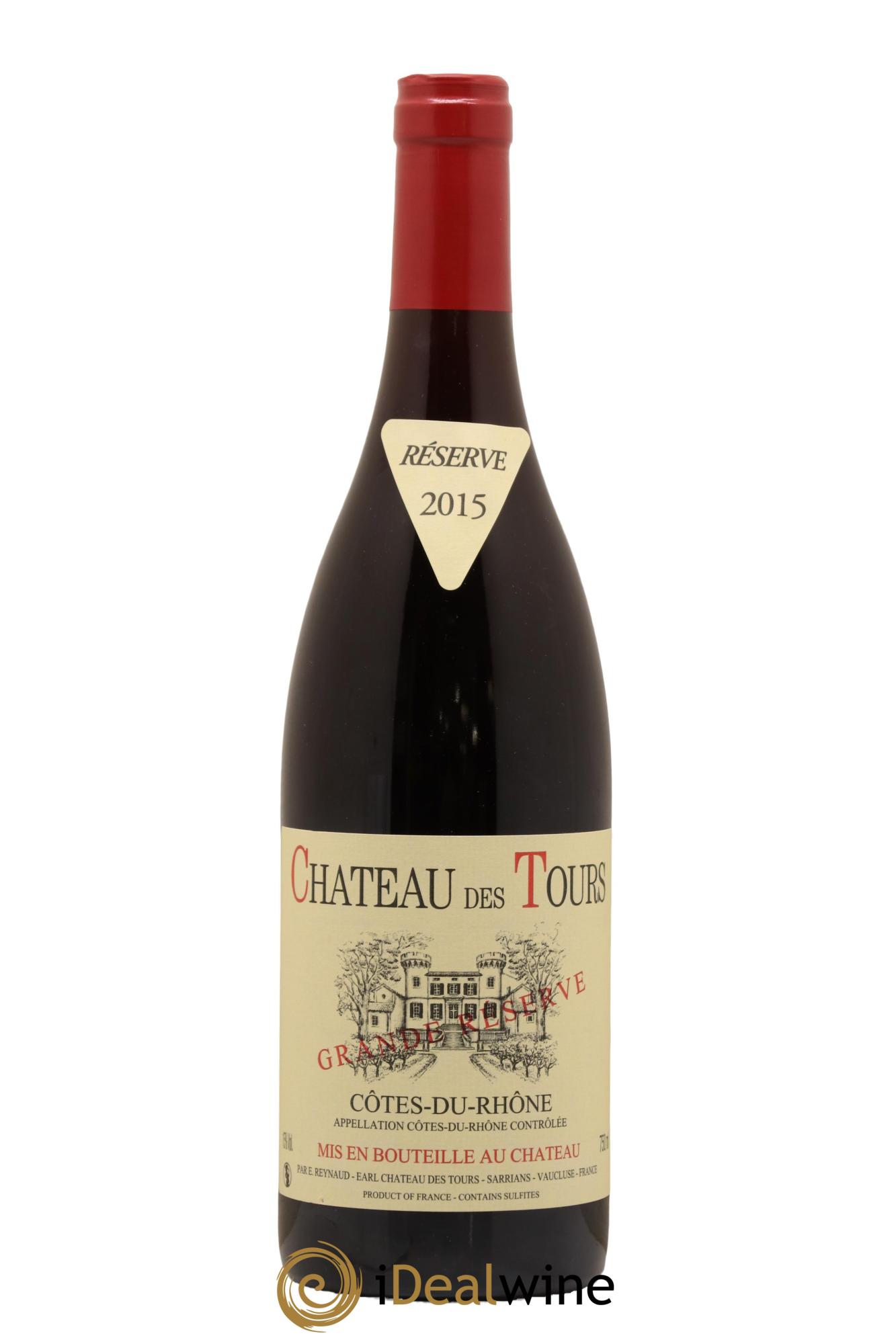 Côtes-du-Rhône Château des Tours Grande Réserve Emmanuel Reynaud 2015 - Lot de 1 bouteille - 0