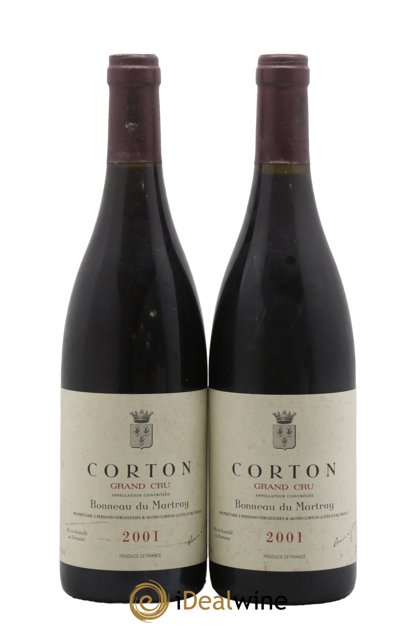 Corton Grand Cru Bonneau du Martray (Domaine) 2001 - Posten von 2 Flaschen - 0