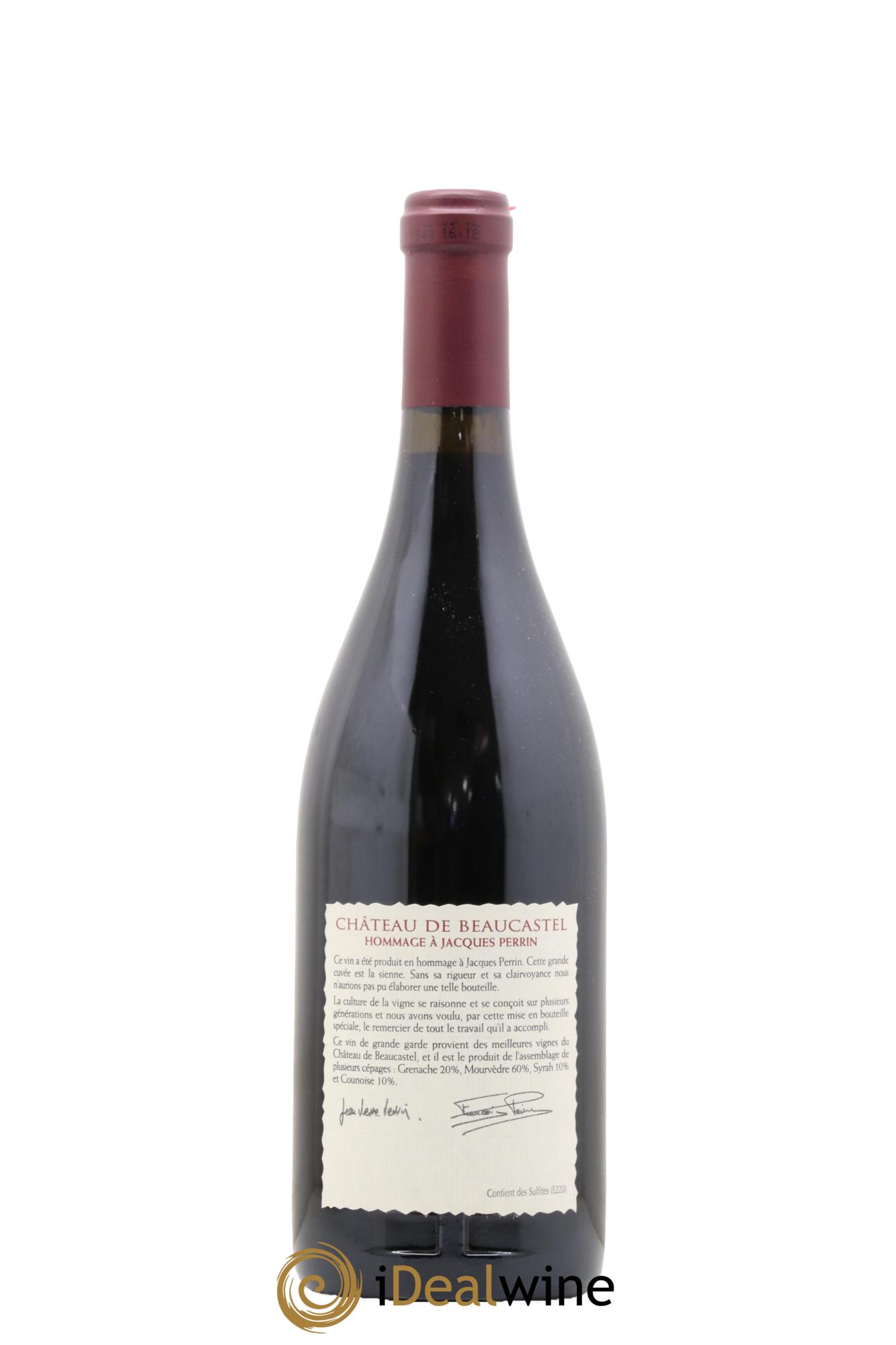 Châteauneuf-du-Pape Château de Beaucastel Hommage à Jacques Perrin Famille Perrin 2003 - Lot of 1 bottle - 1