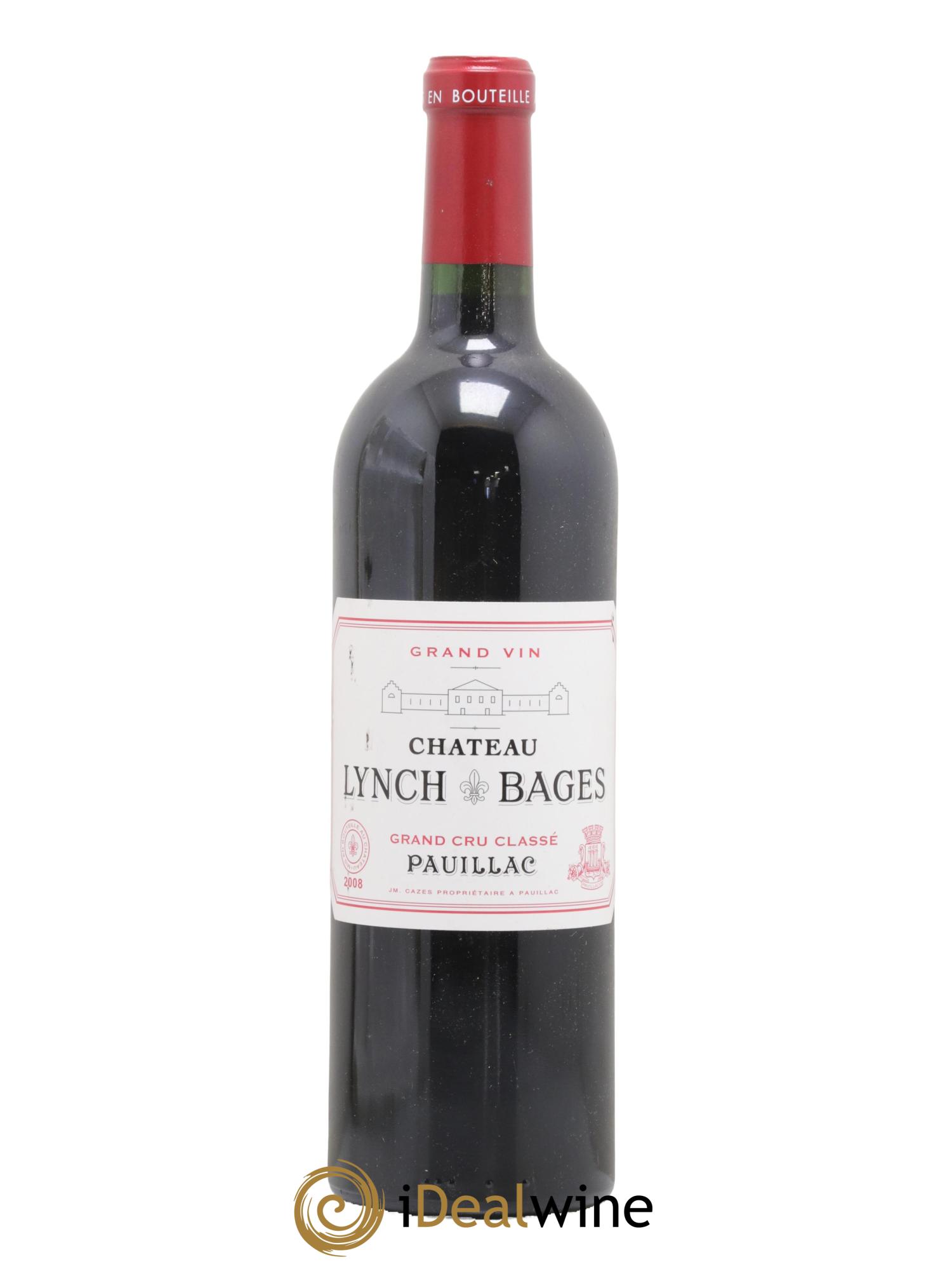 Château Lynch Bages 5ème Grand Cru Classé 2008 - Lot de 1 bouteille - 0