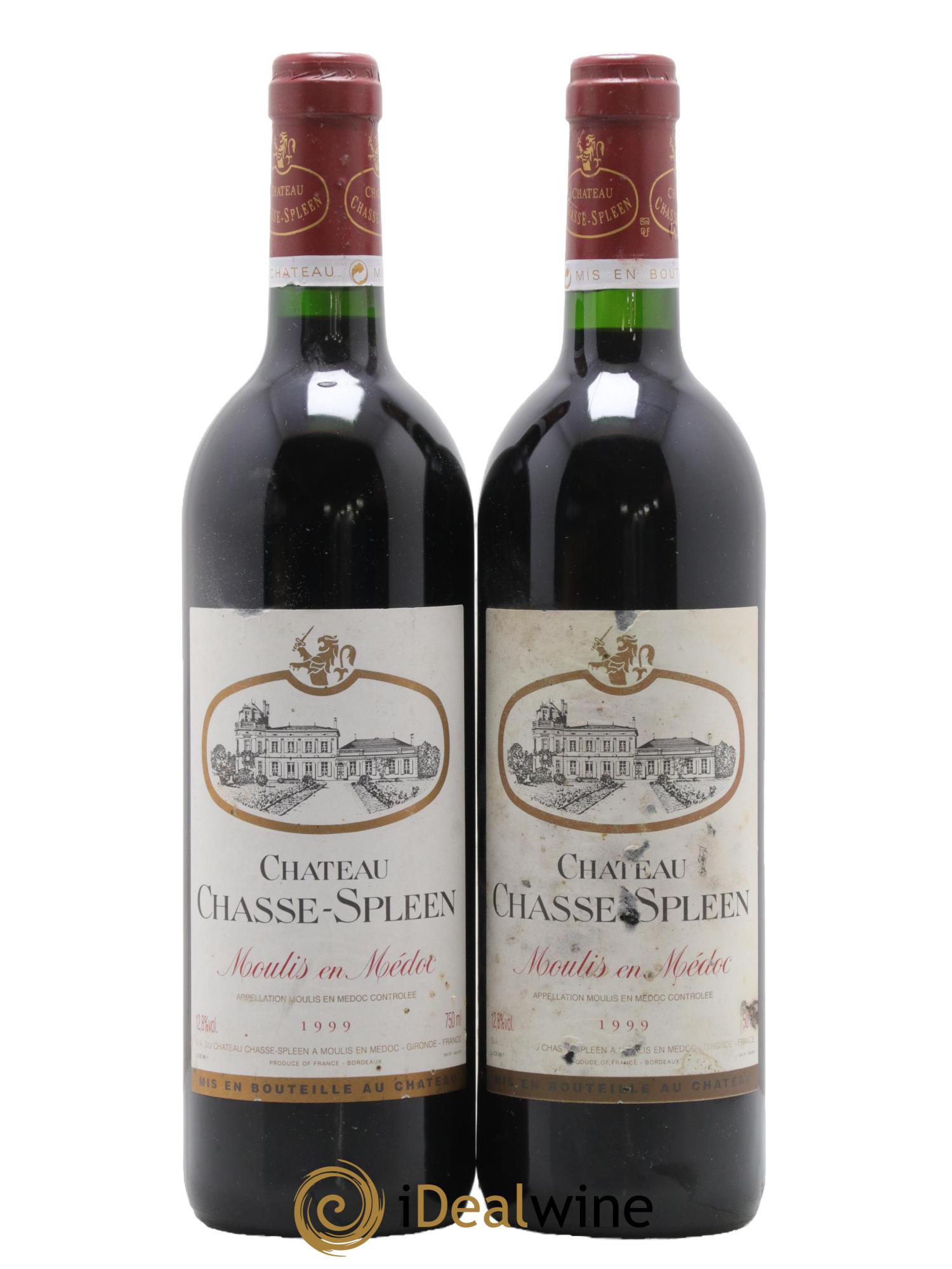 Château Chasse Spleen 1999 - Lot de 2 bouteilles - 0