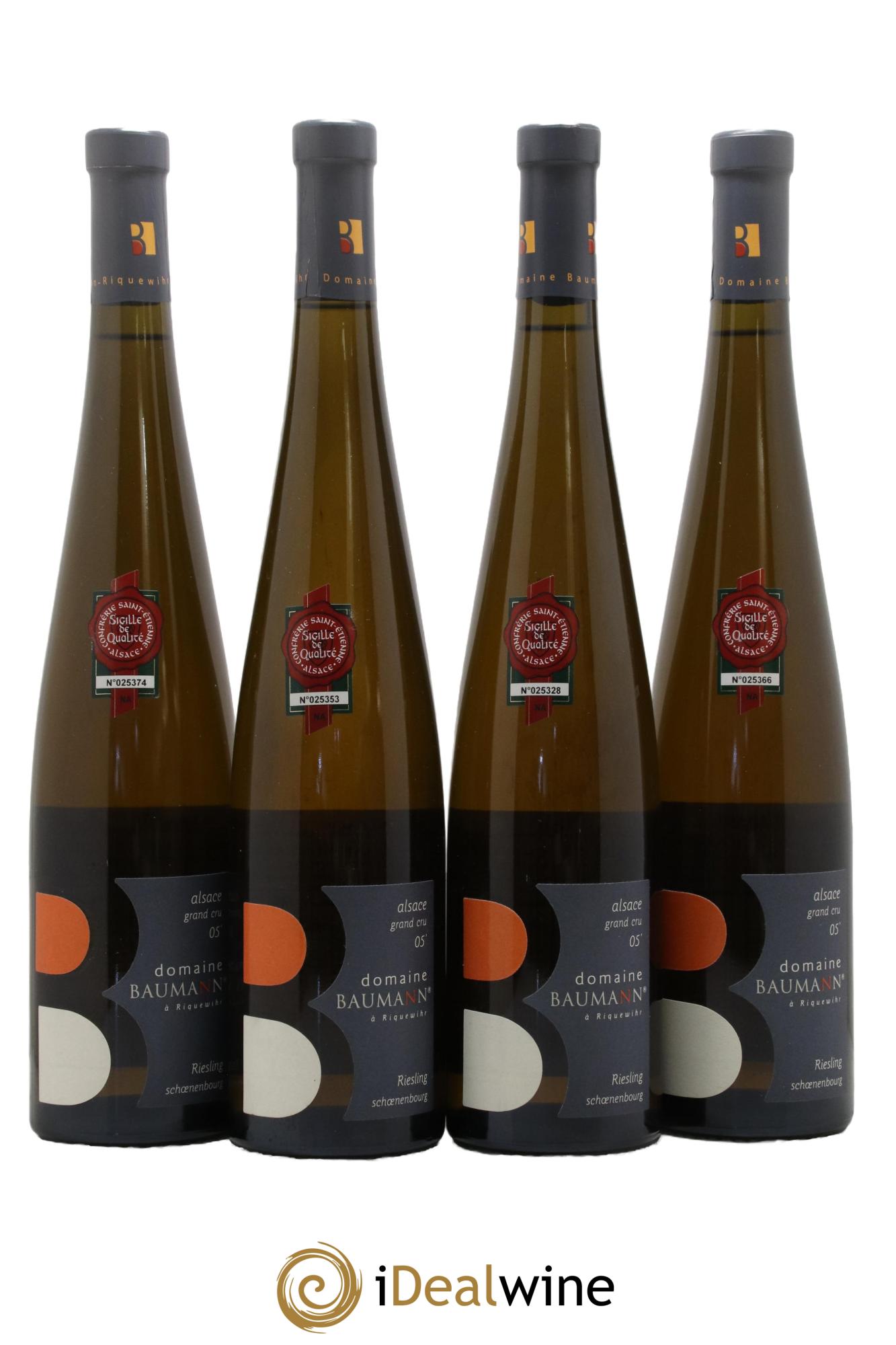 Alsace Grand Cru Schoenenbourg Riesling Domaine Baumann 2005 - Lot of 4 bottles - 0