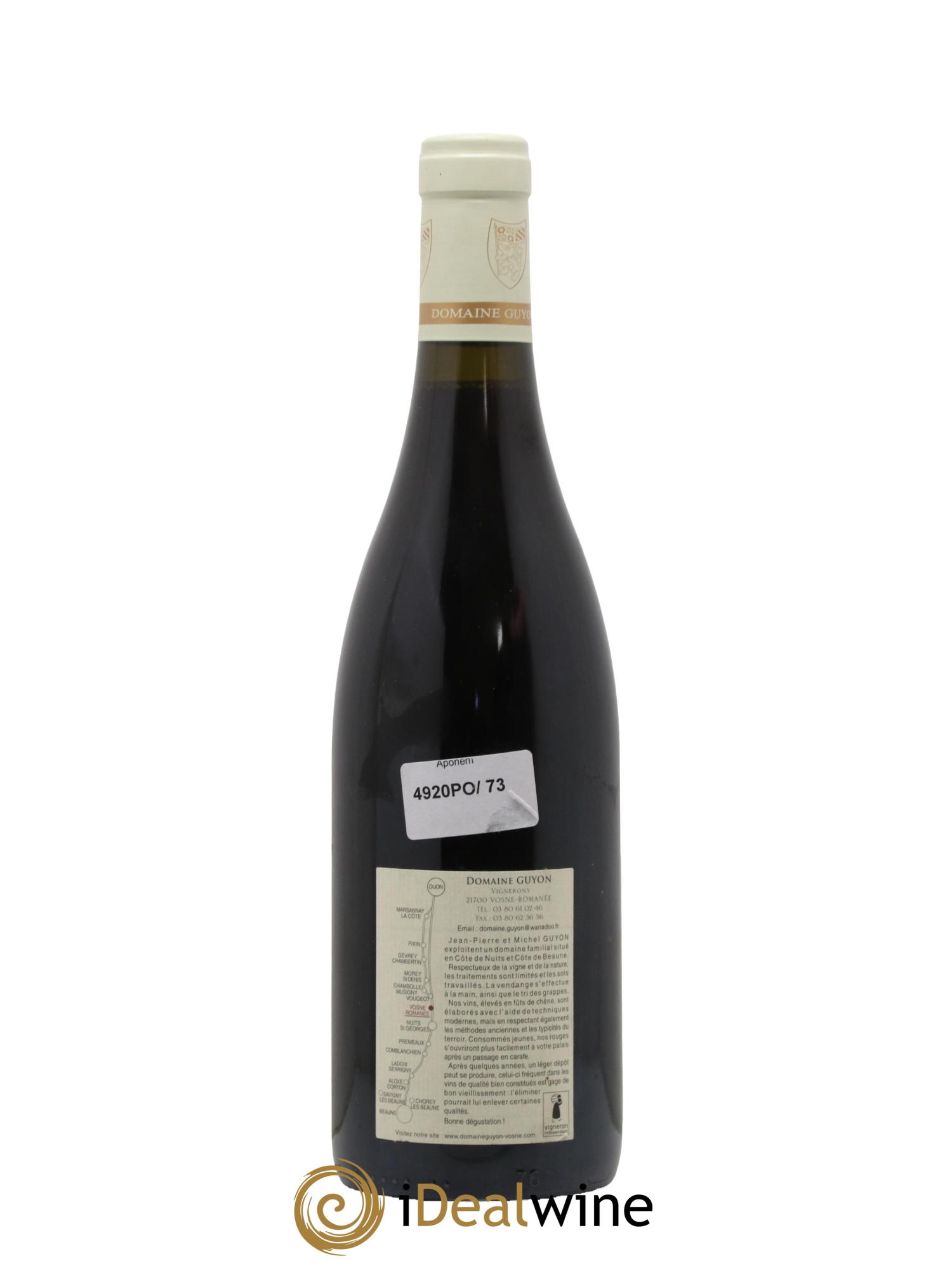 Echezeaux Grand Cru Guyon (Domaine) 2011 - Lot de 1 bouteille - 1