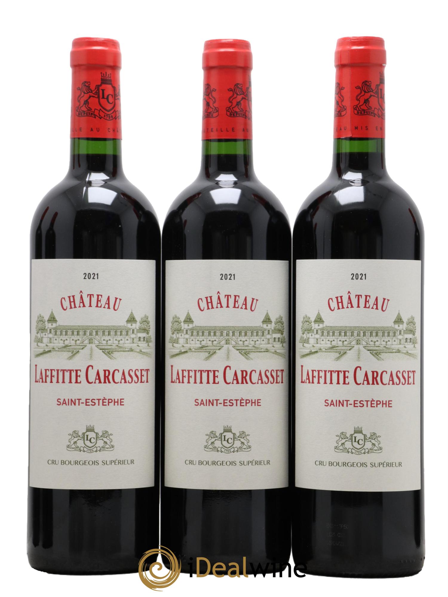 Château Laffitte Carcasset  Cru Bourgeois 2021 - Lot of 12 bottles - 2