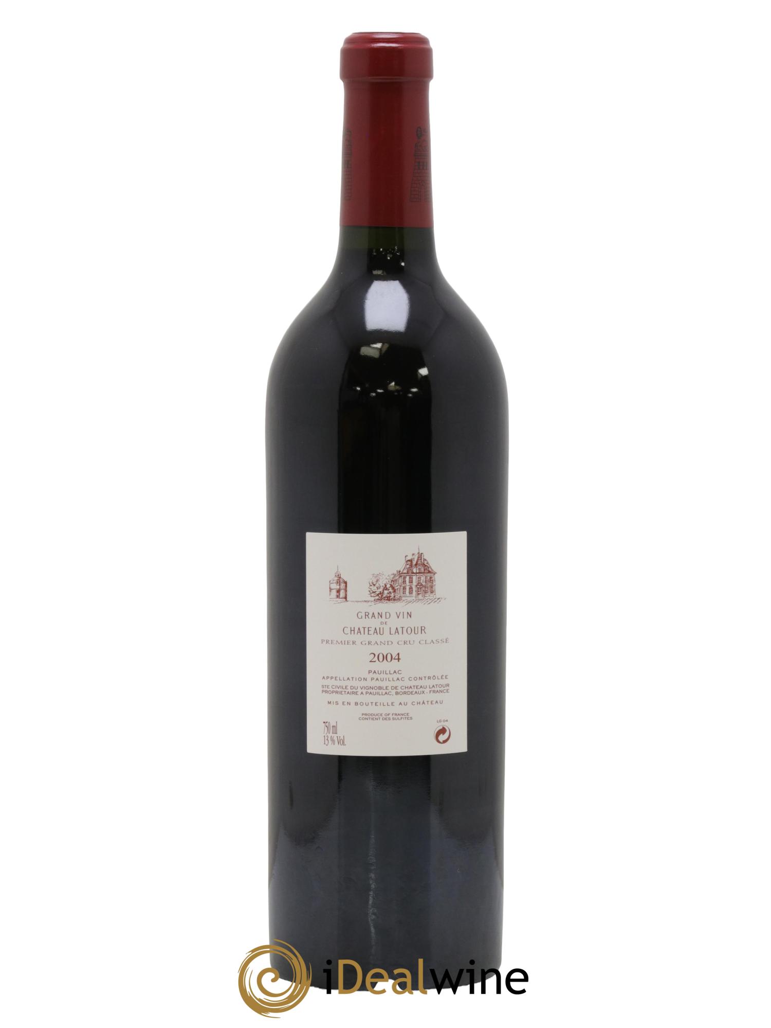 Château Latour 1er Grand Cru Classé 2004 - Lot de 1 bouteille - 1