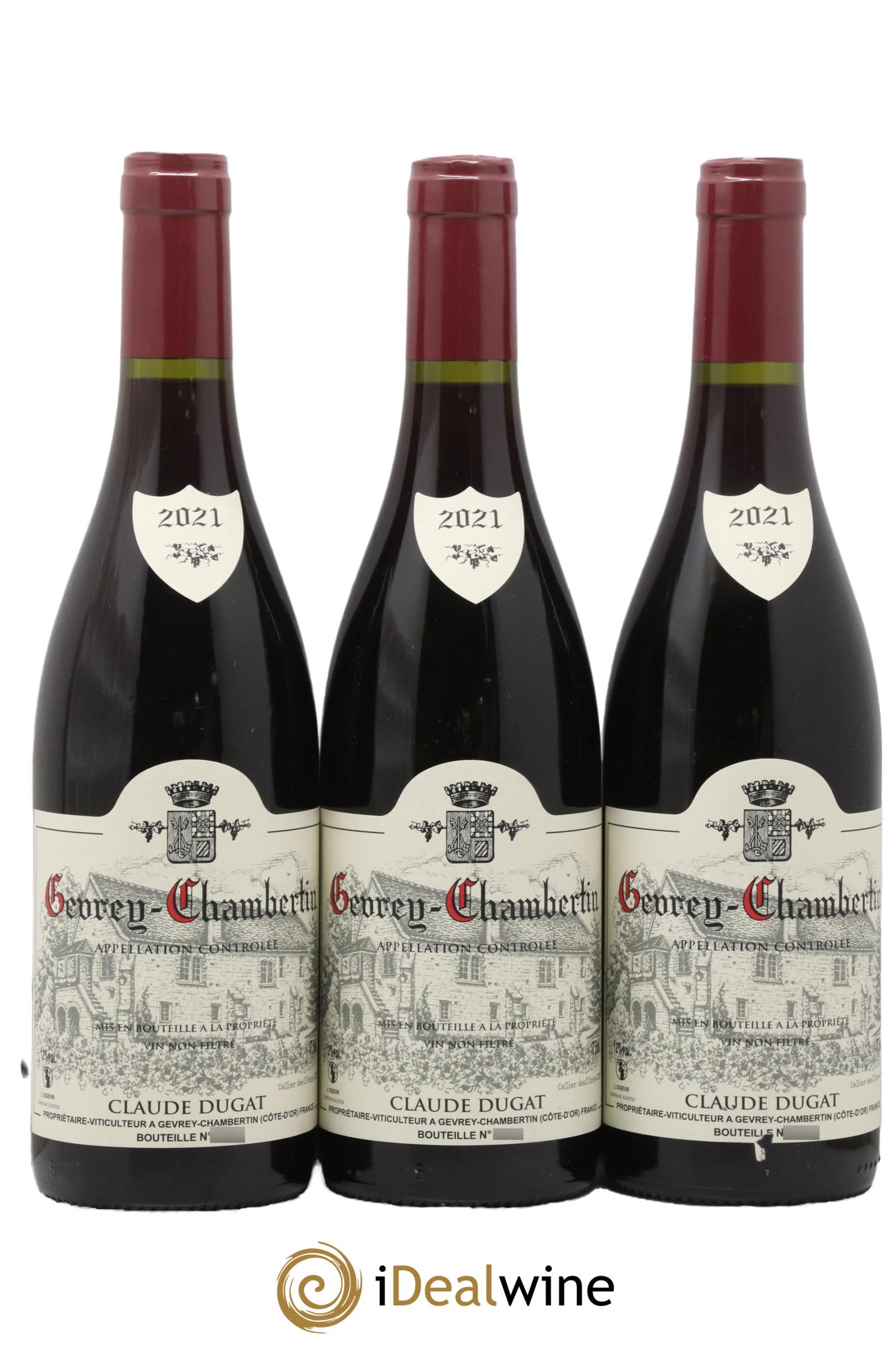 Gevrey-Chambertin Claude Dugat 2021 - Lot of 3 bottles - 0