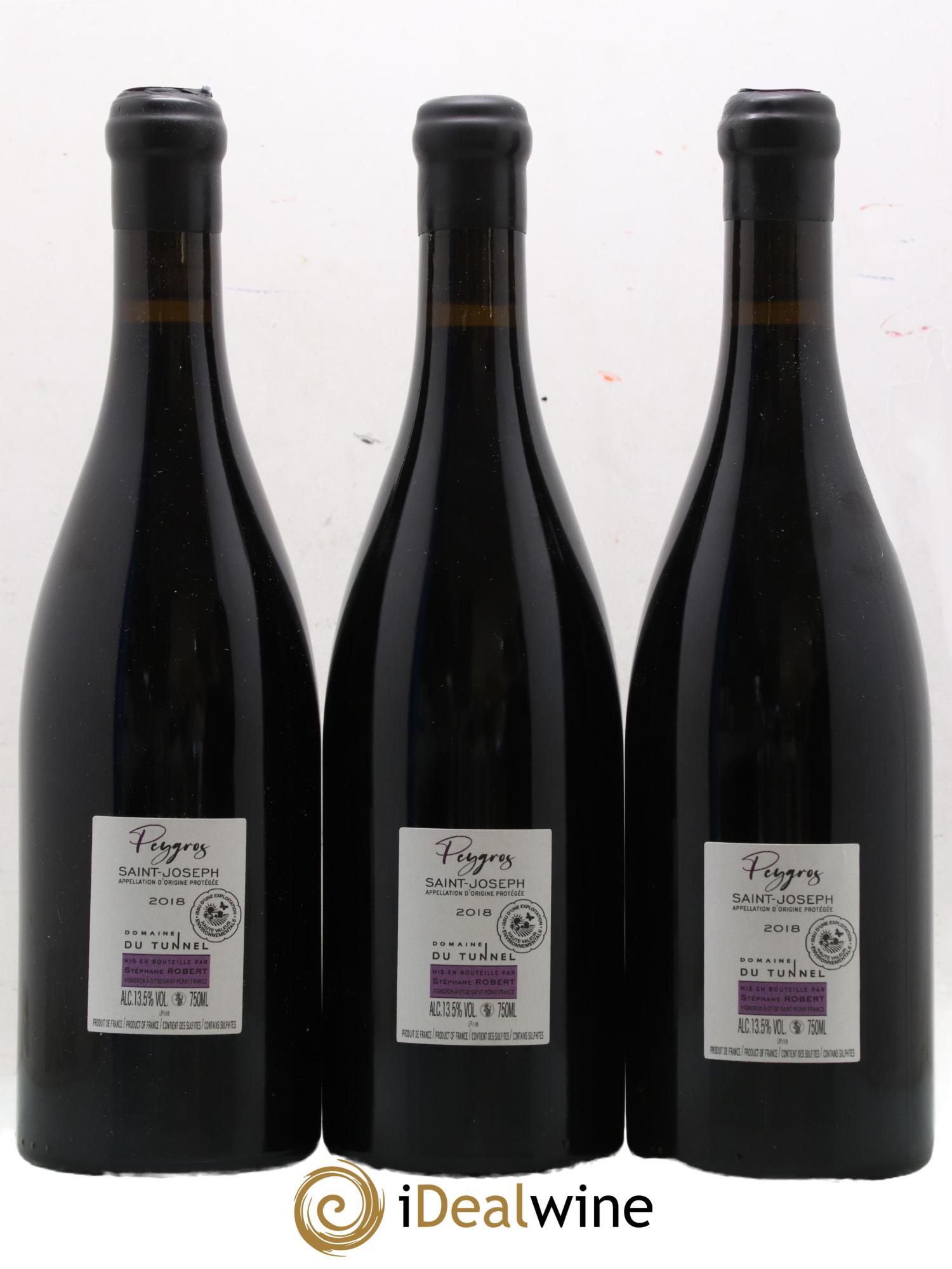Saint-Joseph Peygros Tunnel (Domaine du) 2018 - Lot de 3 bouteilles - 1
