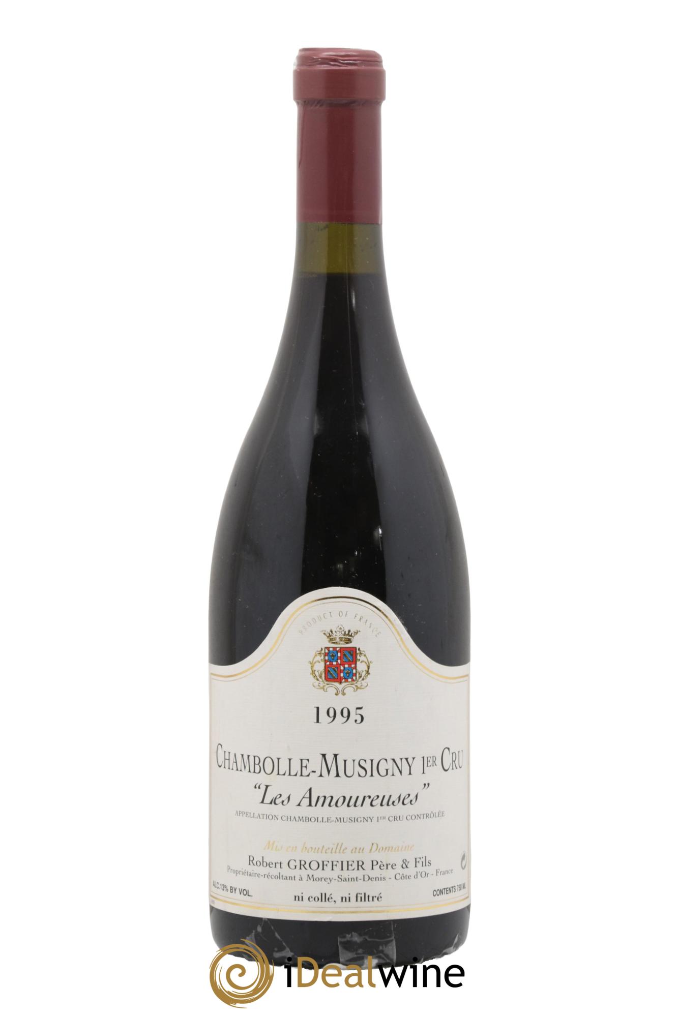 Chambolle-Musigny 1er Cru Les Amoureuses Robert Groffier Père & Fils (Domaine) 1995 - Lot of 1 bottle - 0