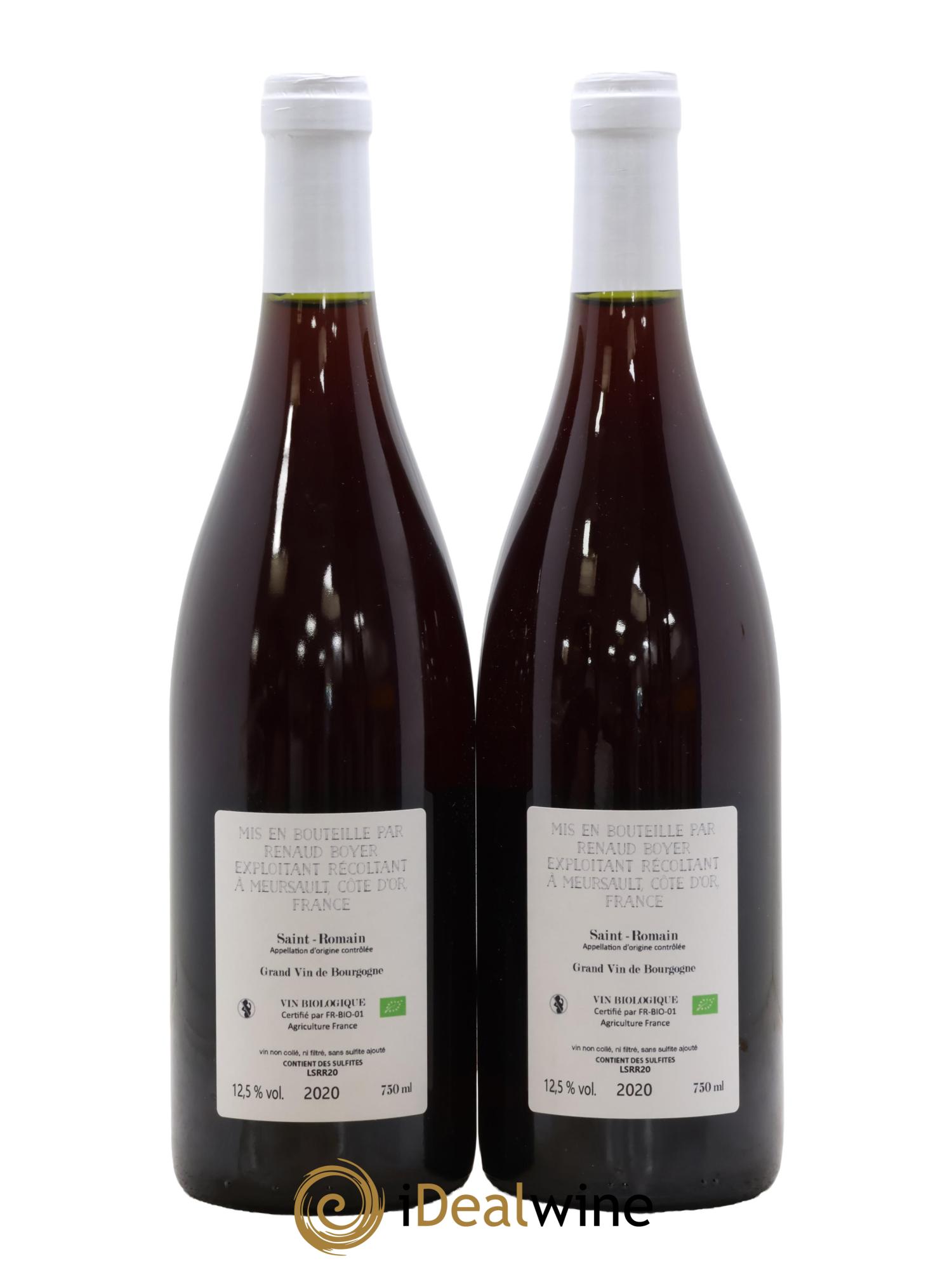 Saint-Romain Renaud Boyer 2020 - Lot de 2 bouteilles - 1