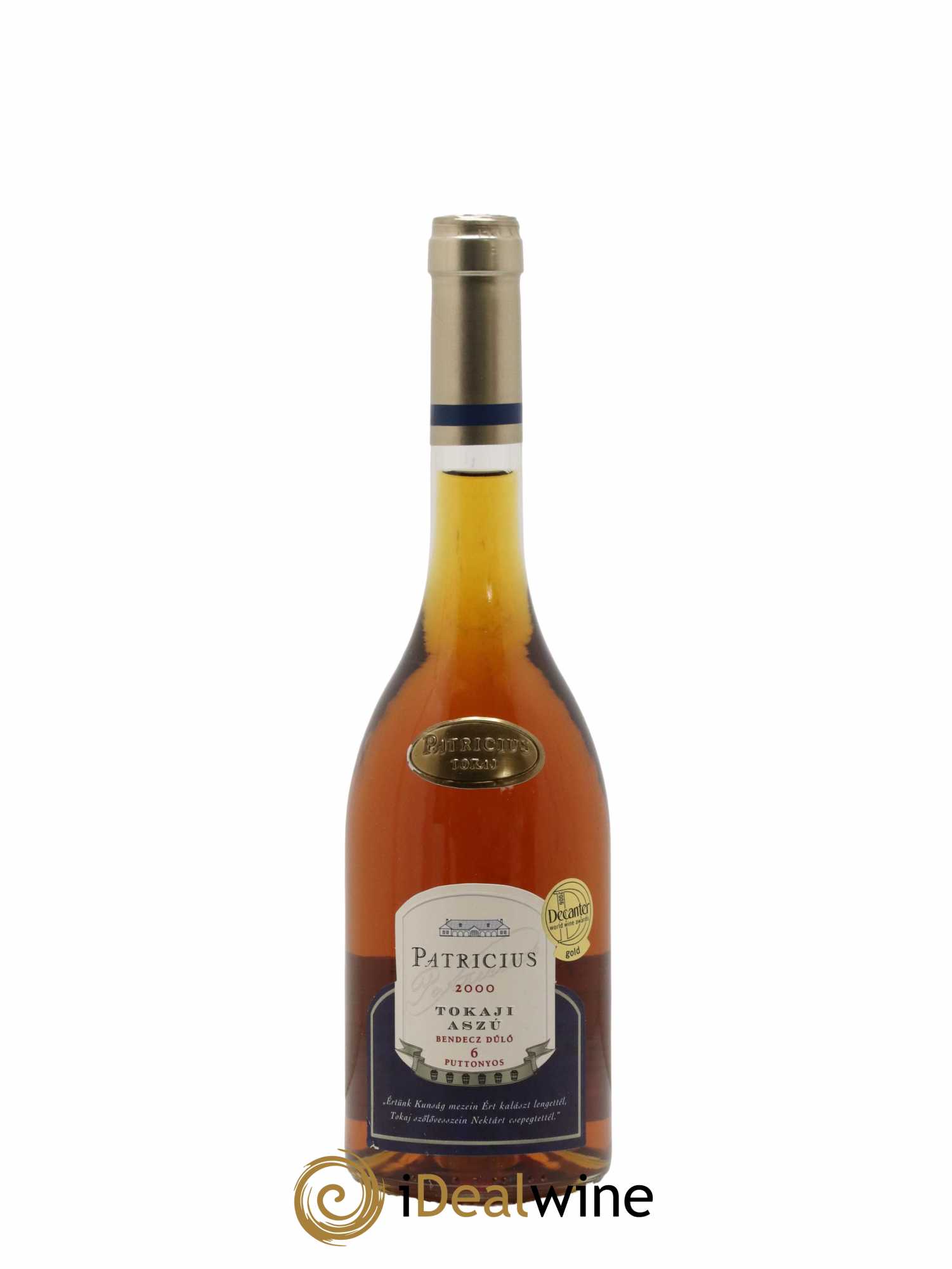 Tokaji Aszu 6 Puttonyos Patricius Bendecz Dulo 2000 - Lotto di 1 bottiglia - 0